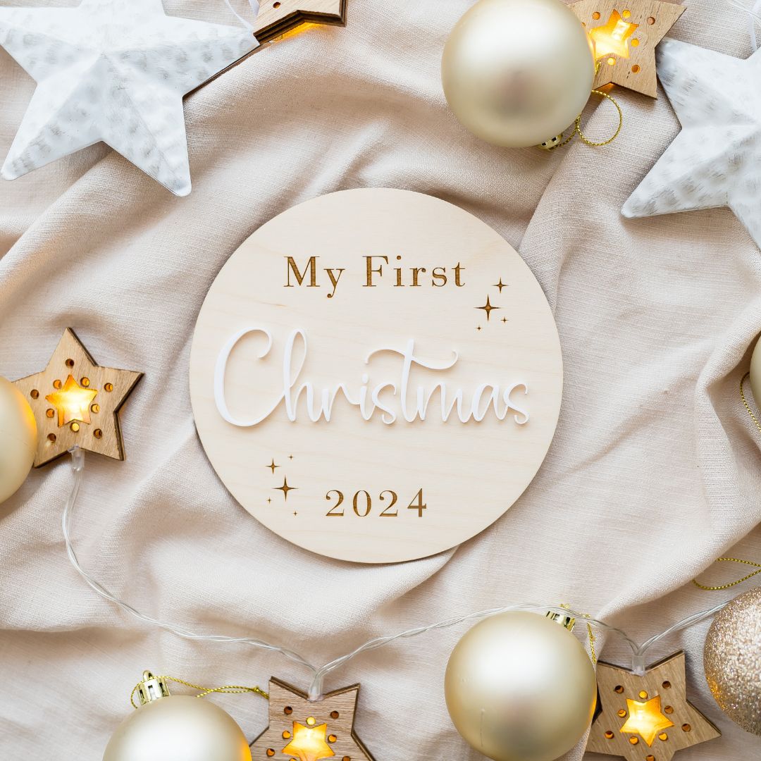 My First Christmas Plaque Miss Ali's