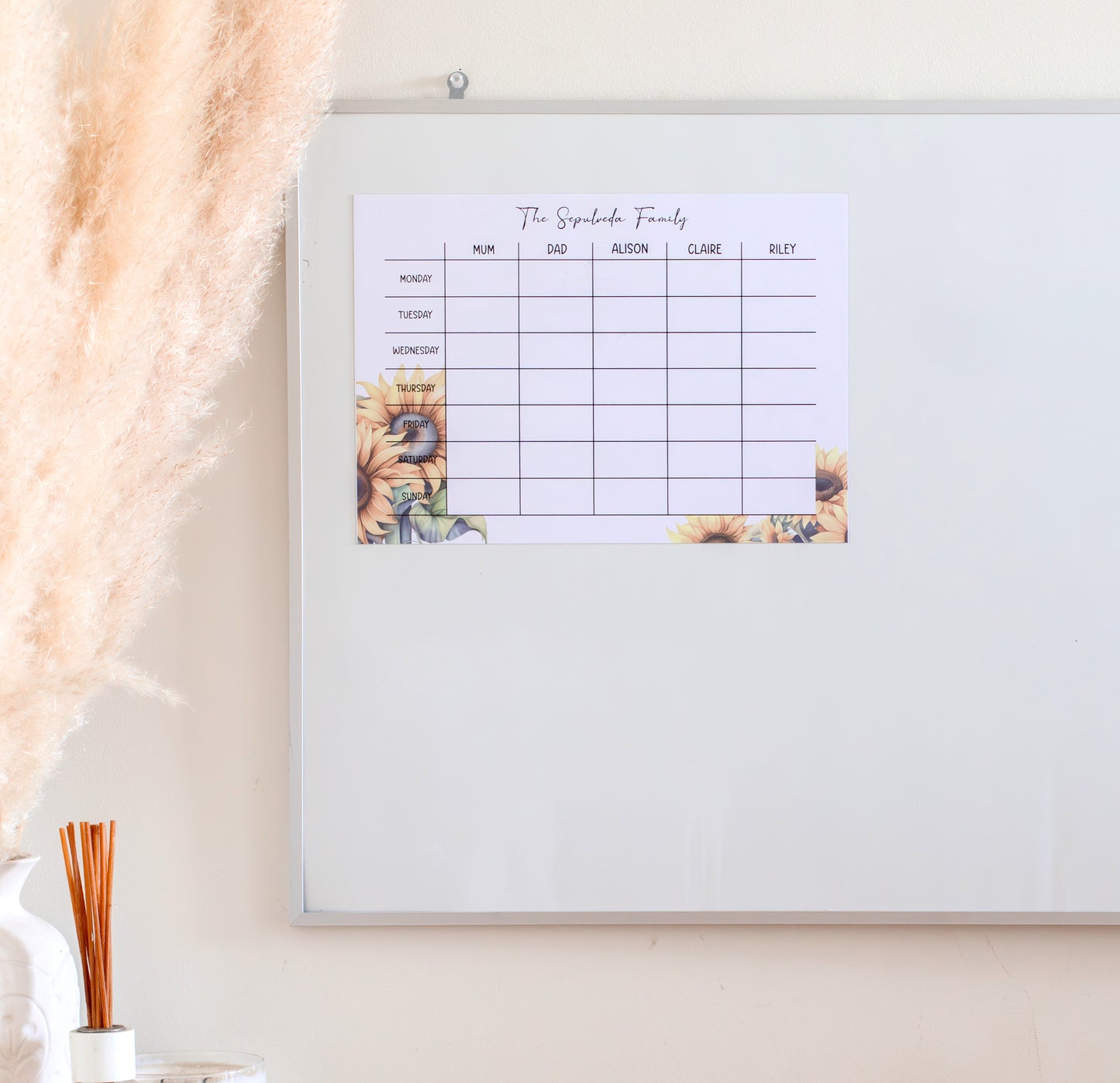 Personalised Family Weekly Planner planner Miss Ali's