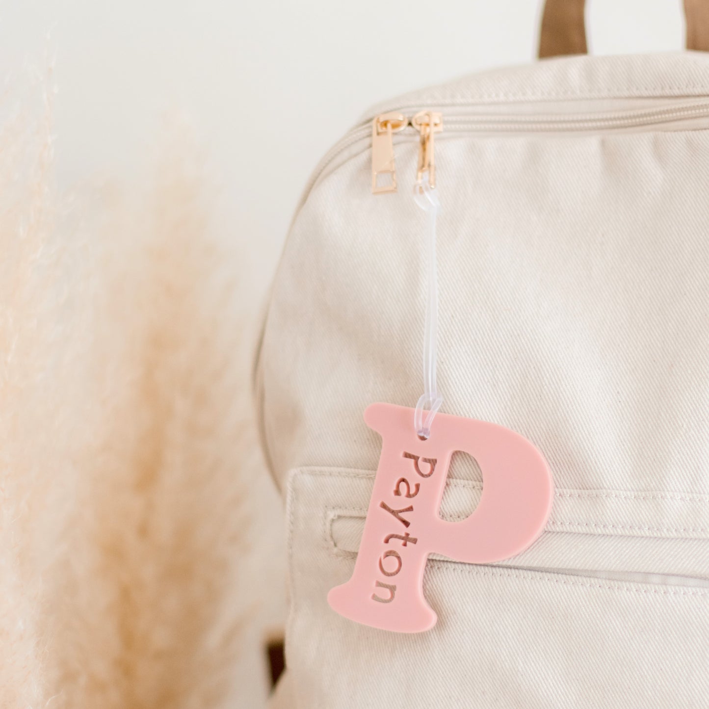 Acrylic Letter Bag Tag letter bag tag Miss Ali's