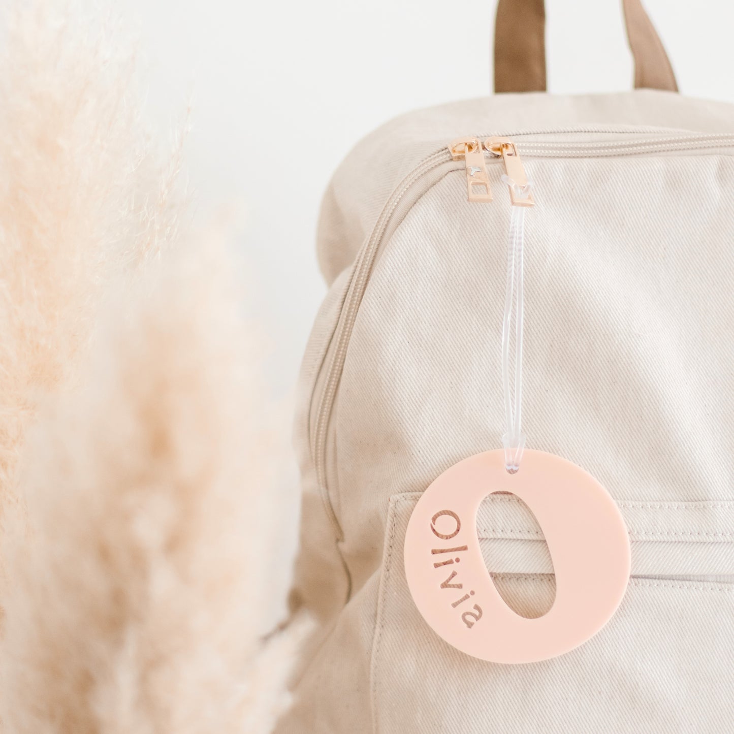 Acrylic Letter Bag Tag letter bag tag Miss Ali's