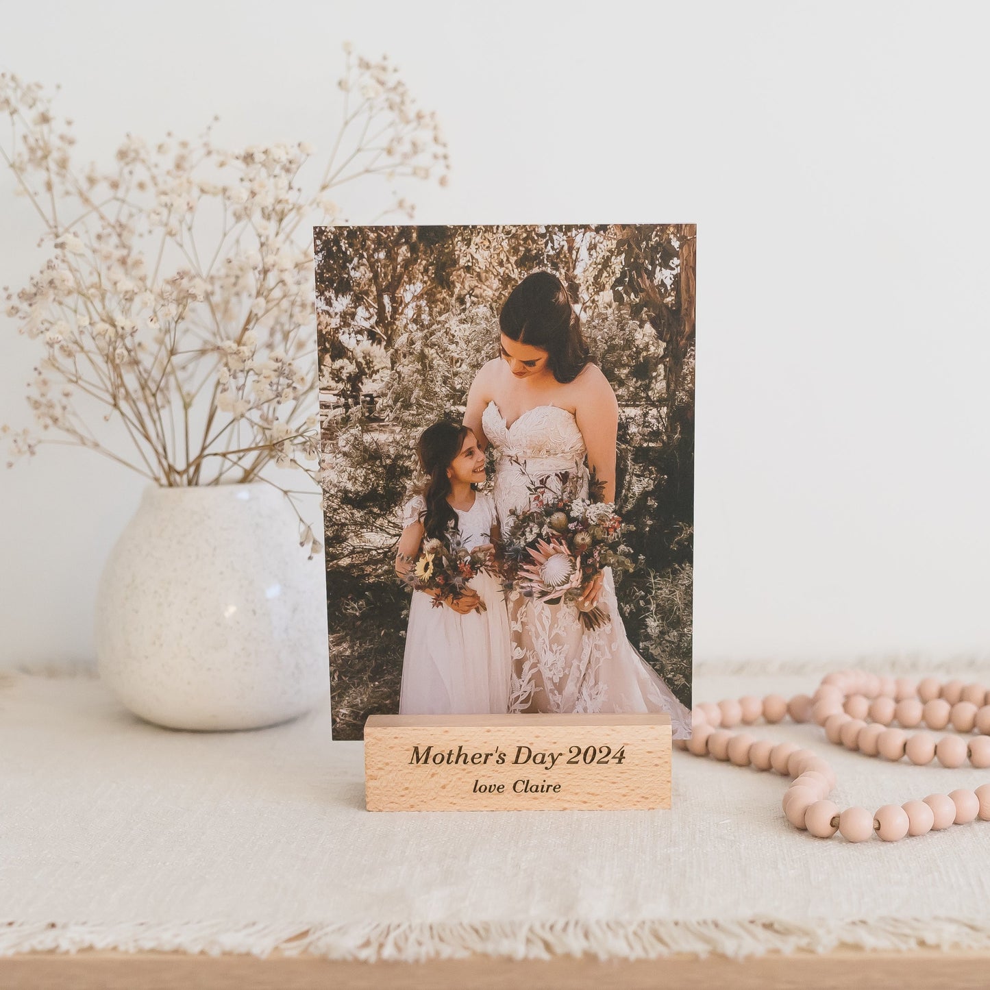 Acrylic Photo with Wooden Stand acrylic photo Miss Ali's