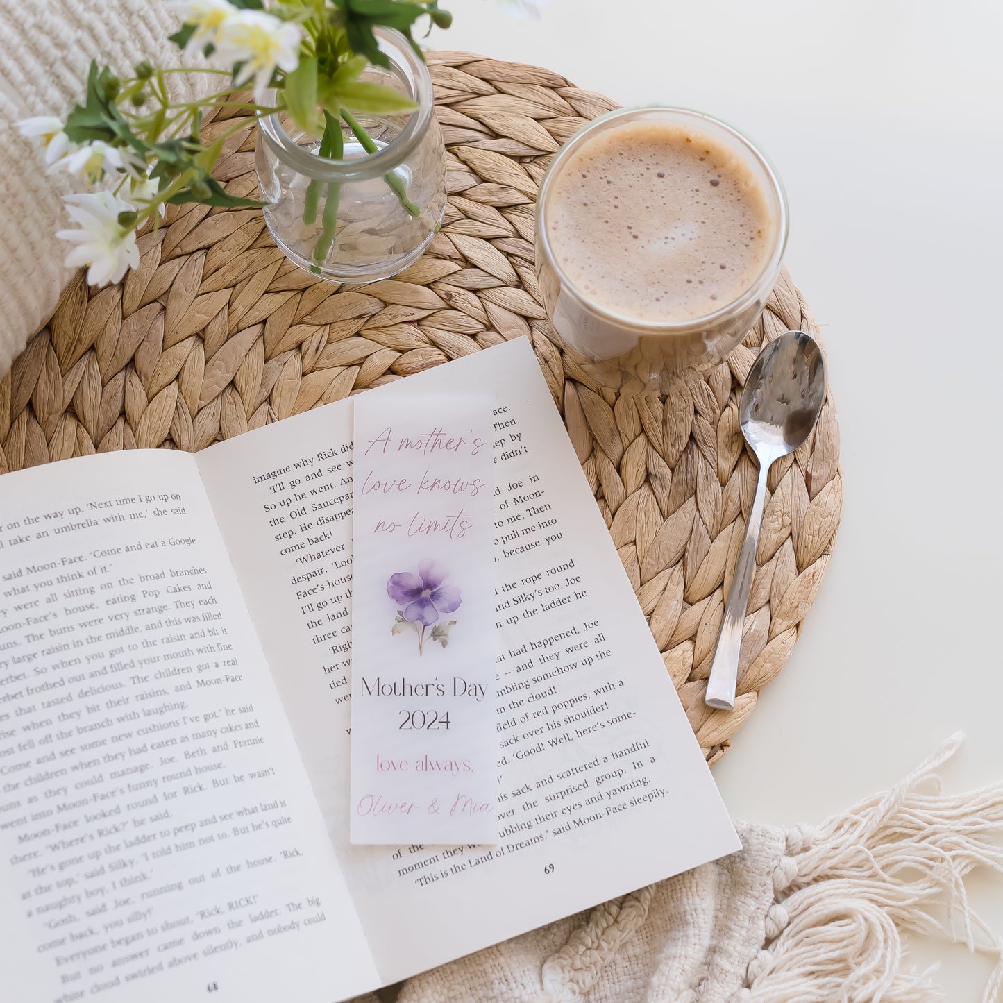 Personalised Mother's Day Bookmark - Acrylic Acrylic BOOKMARK Miss Ali's