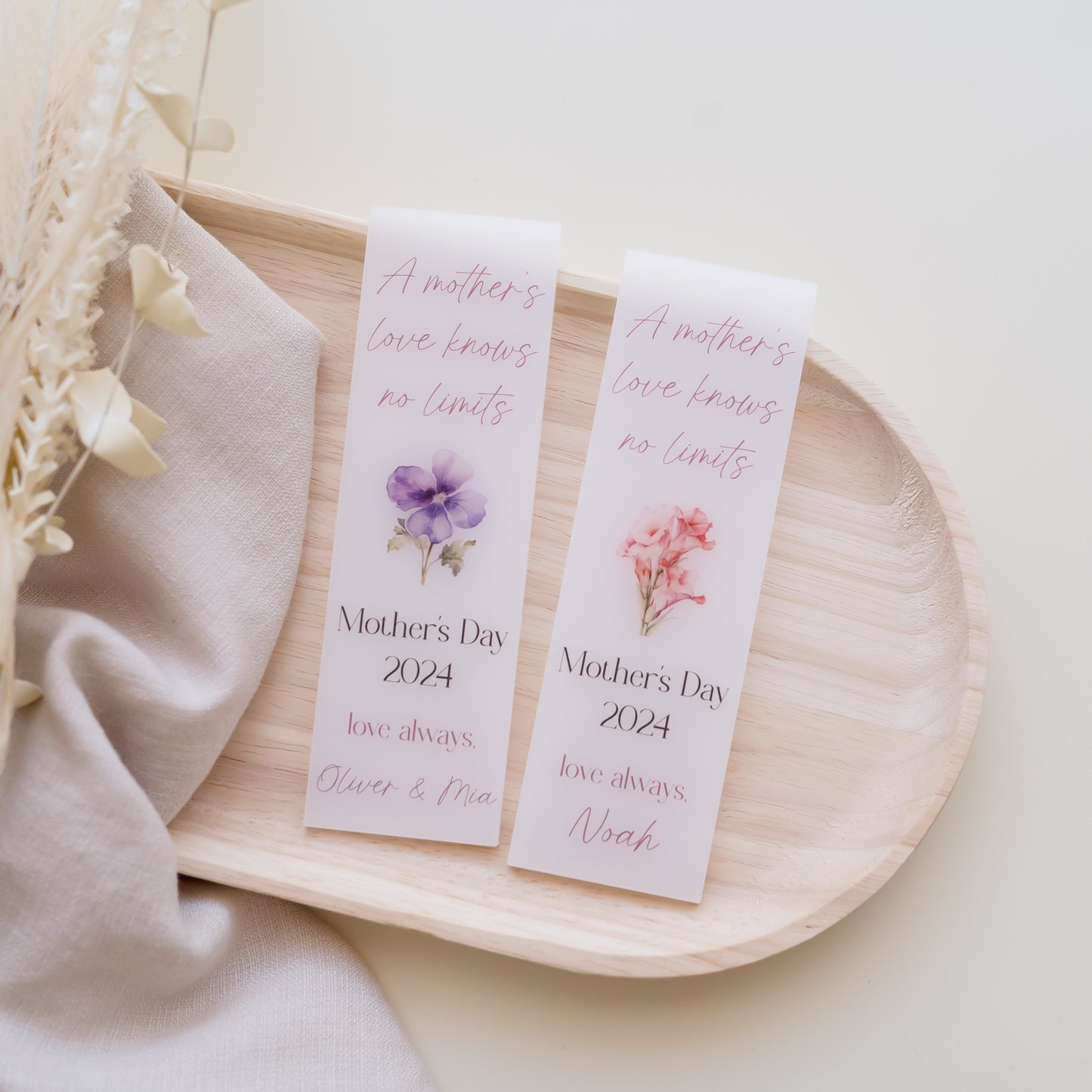 Personalised Mother's Day Bookmark - Acrylic Acrylic BOOKMARK Miss Ali's