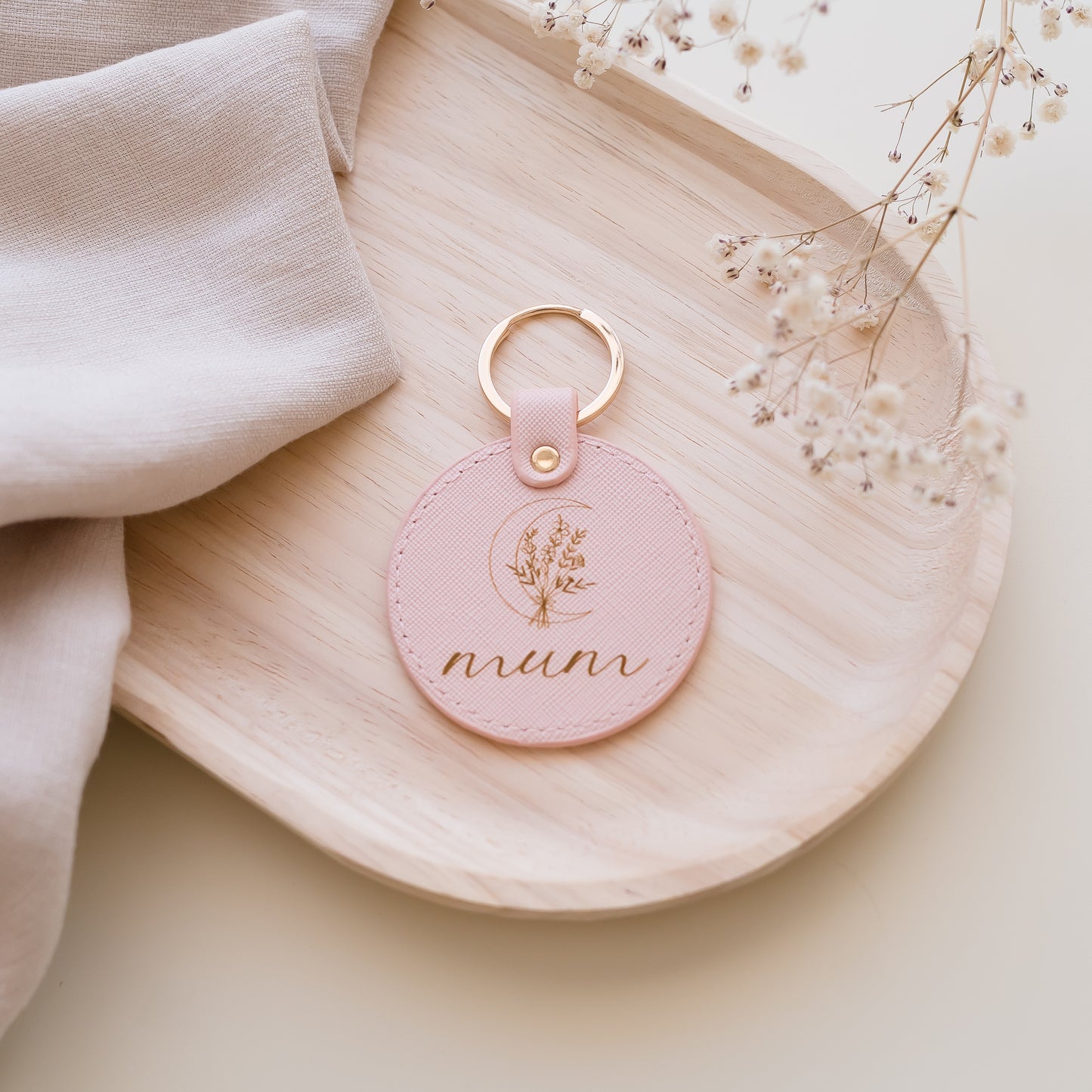 Leather Personalised Keyring leather keyring Miss Ali's