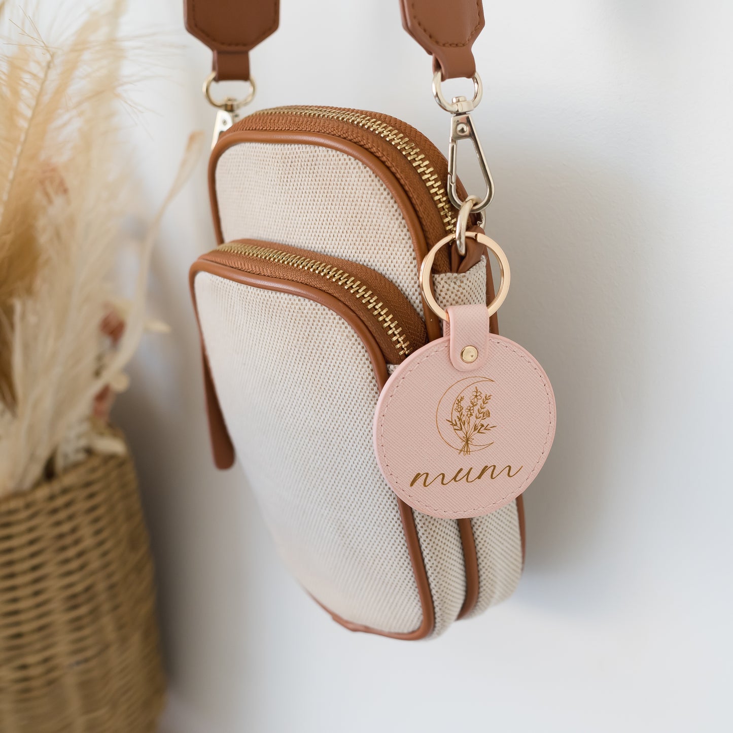 Leather Personalised Keyring leather keyring Miss Ali's