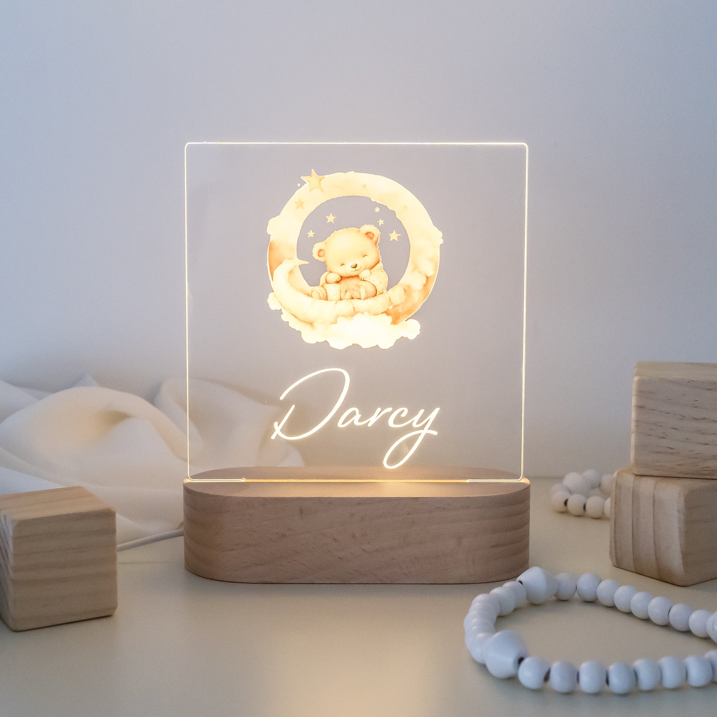 Personalised Night Light - Colour Miss Ali's