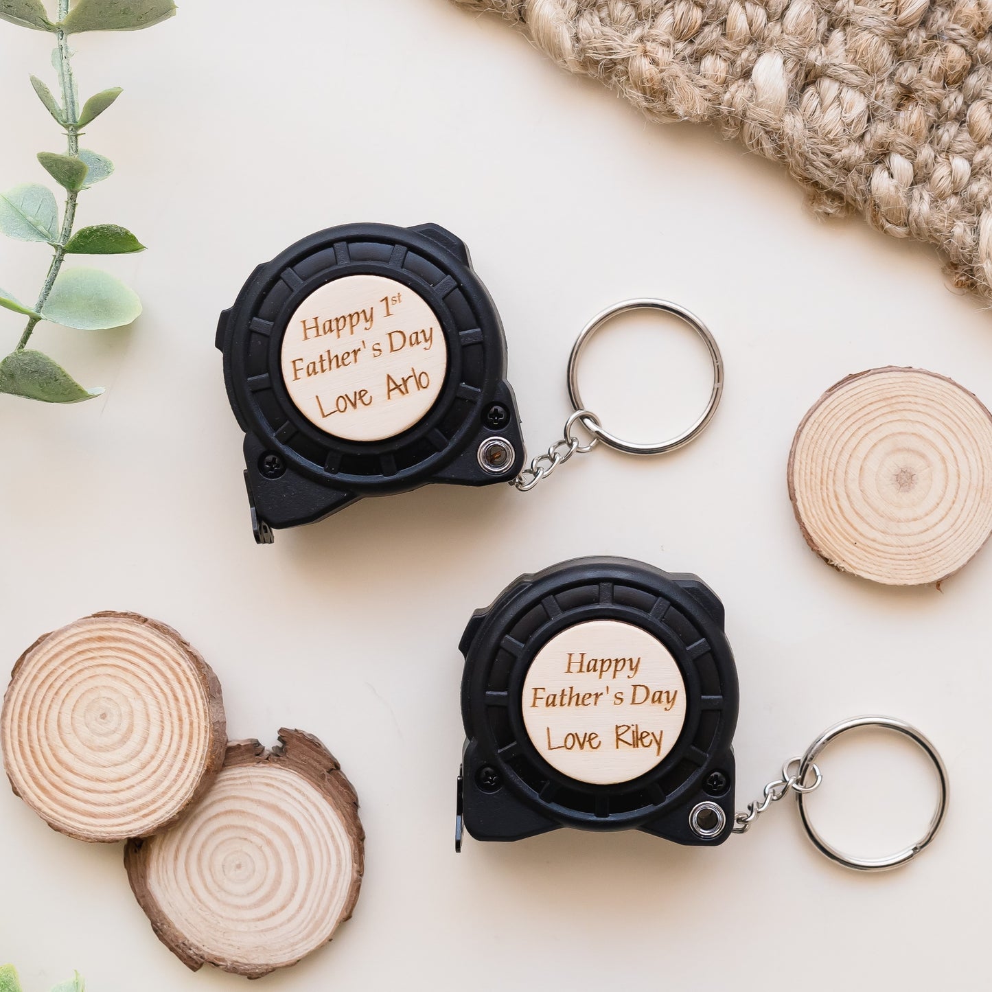 Father's Day Engraved Tape Measure - Mini Keyring mini tool Miss Ali's
