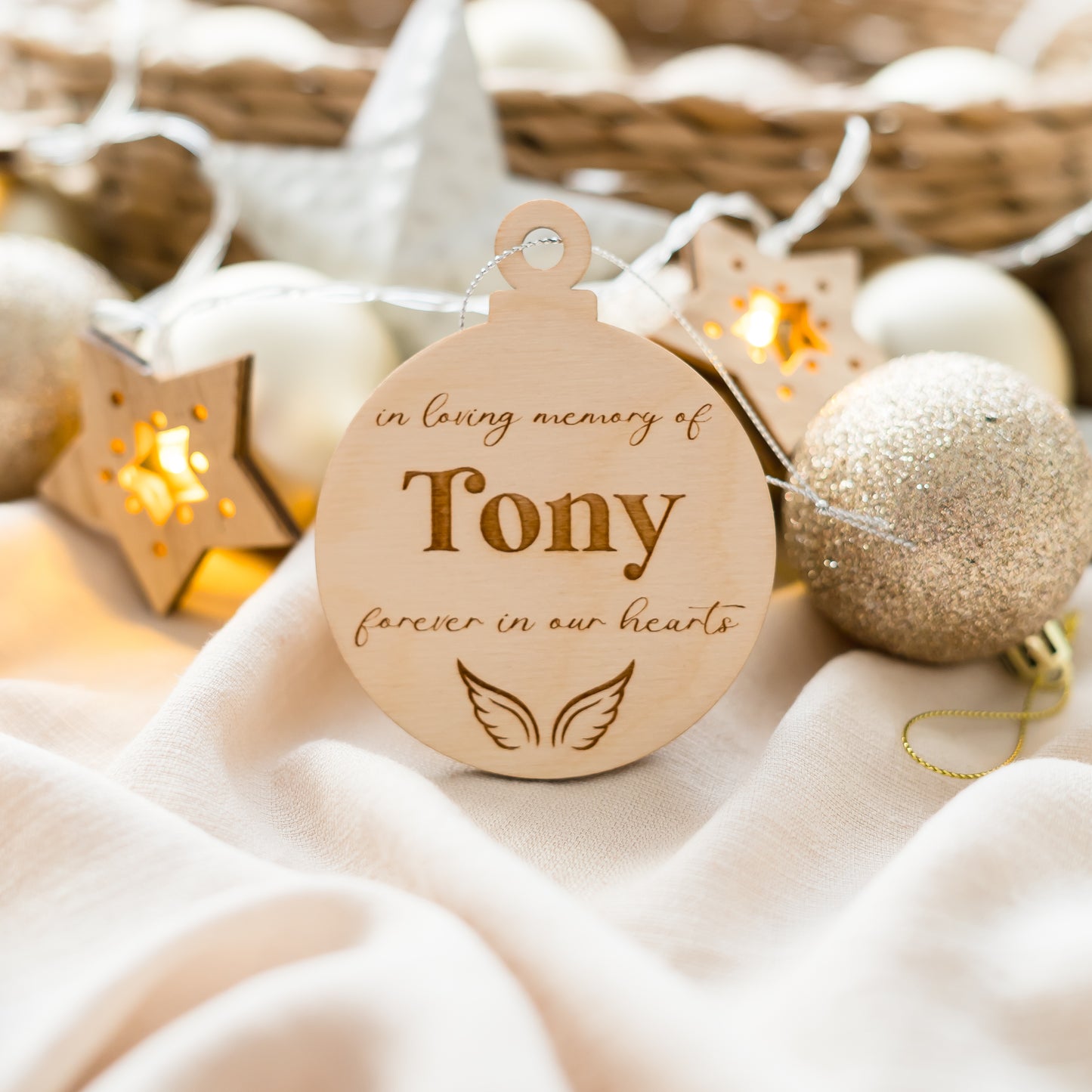 Memorial Christmas Bauble personal xmas Miss Ali's
