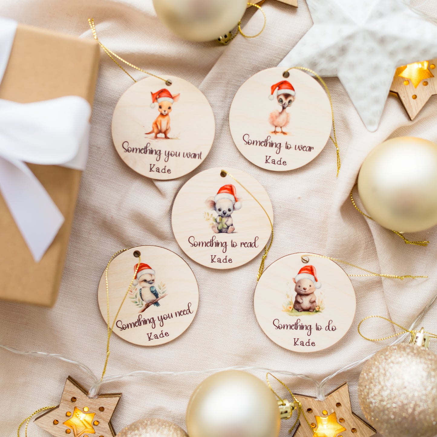 Colour Something To - Christmas Gift Tag Set personal xmas Miss Ali's