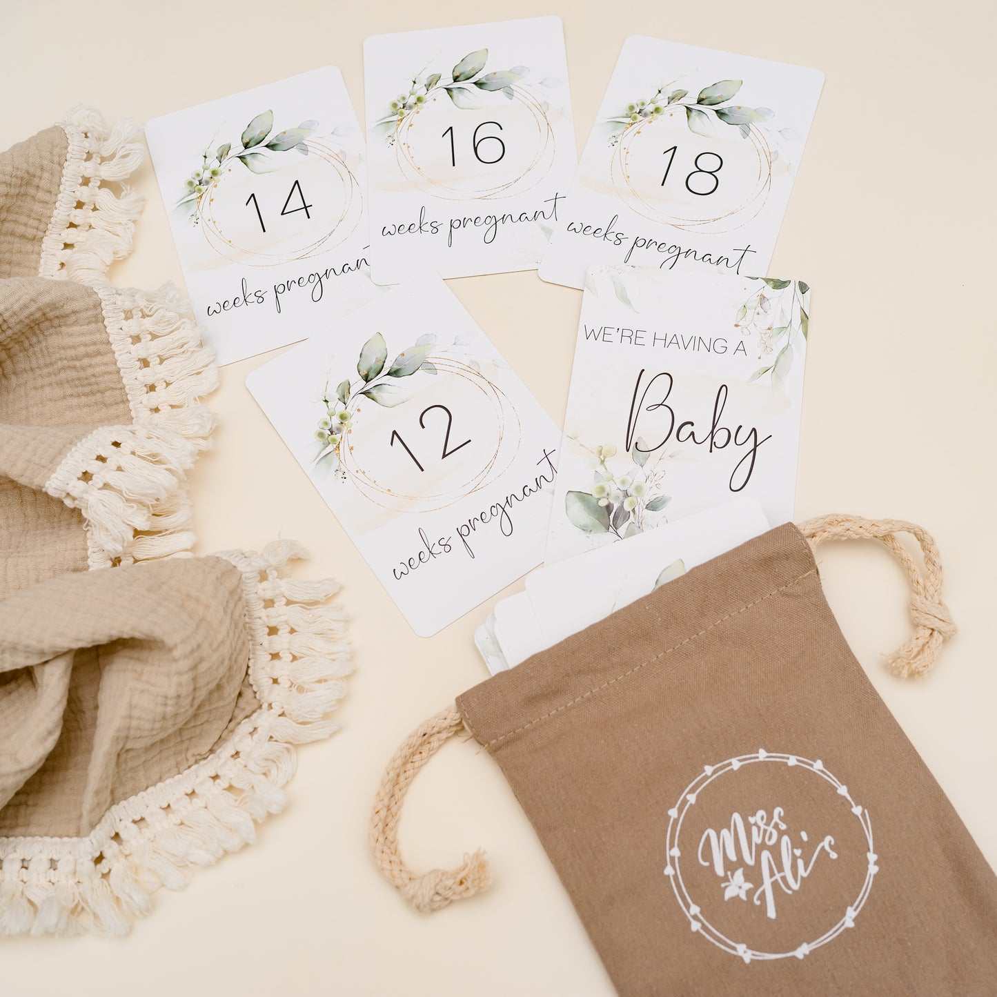 Milestone Cards - Pregnancy Miss Ali's