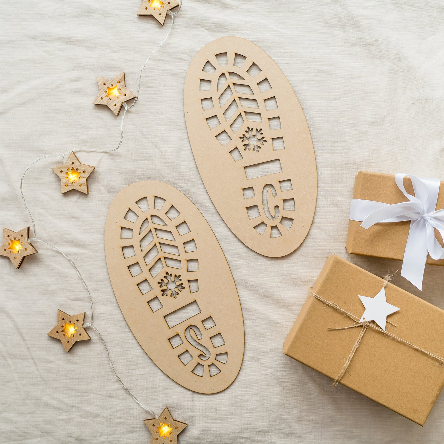Santa's Footprint Stencil Miss Ali's