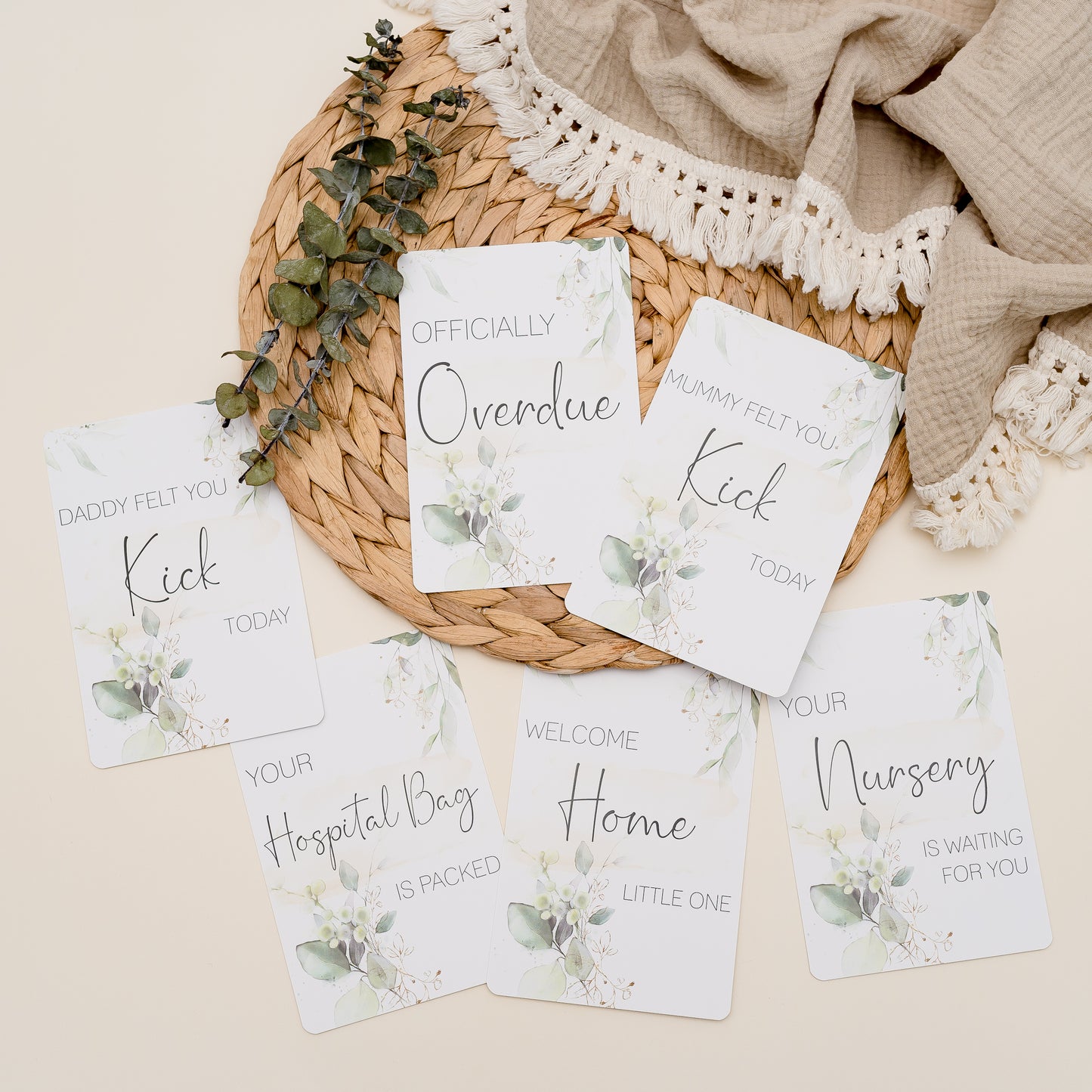 Milestone Cards - Pregnancy Miss Ali's