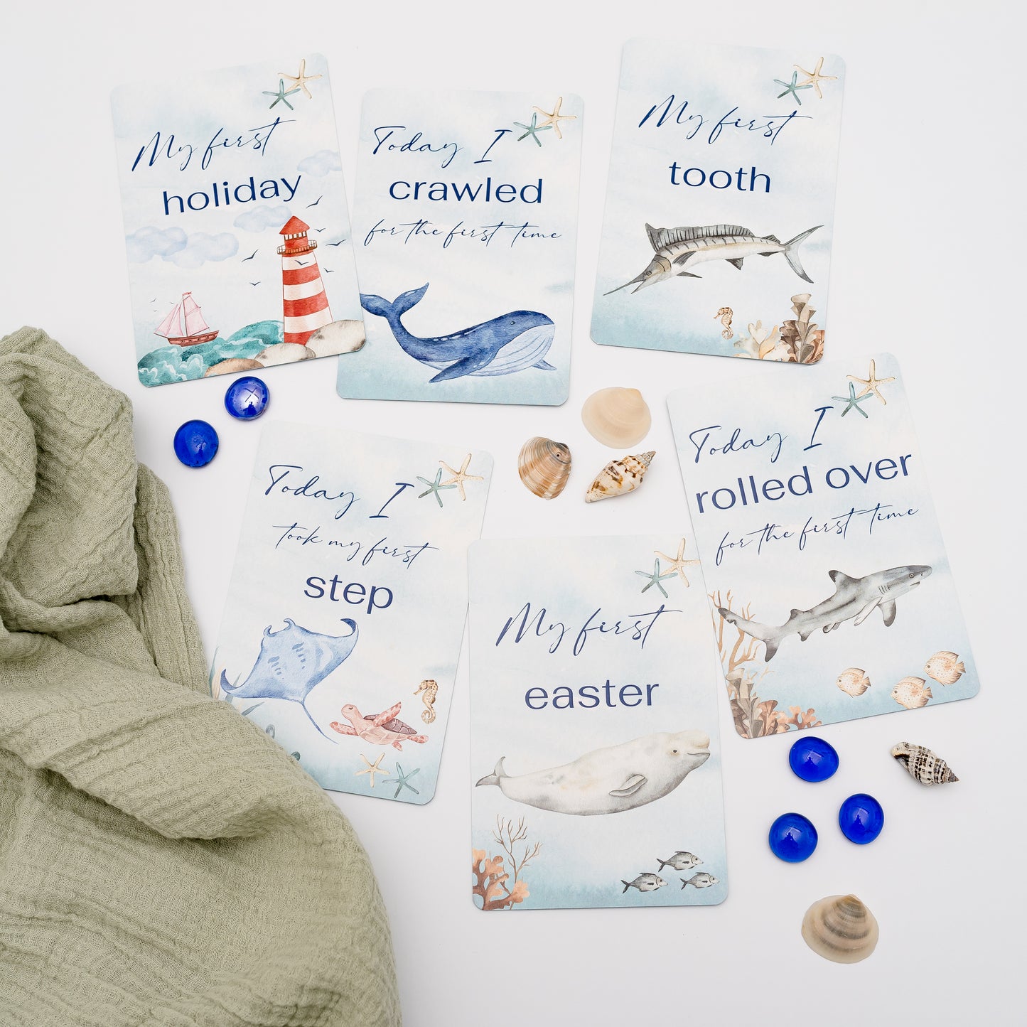 Milestone Cards - Ocean Miss Ali's