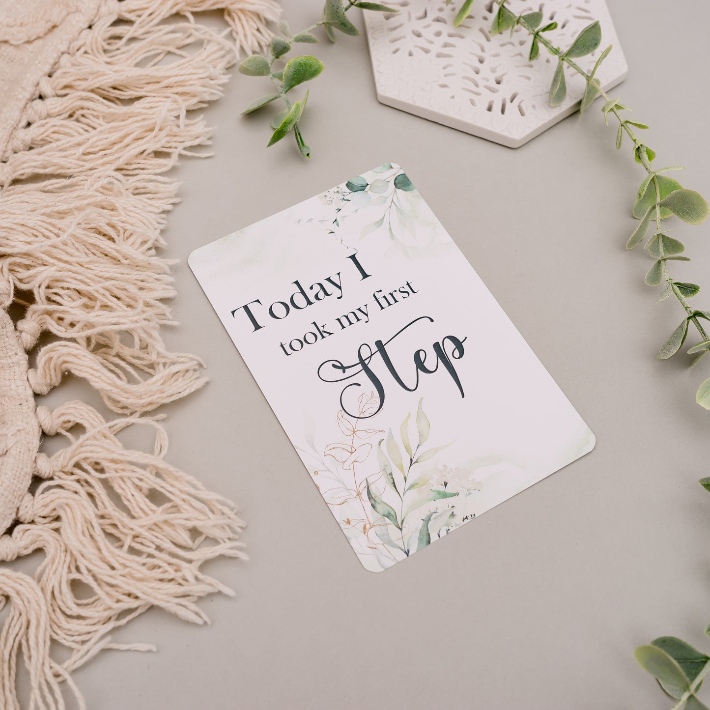 Milestone Cards - Eucalyptus Miss Ali's