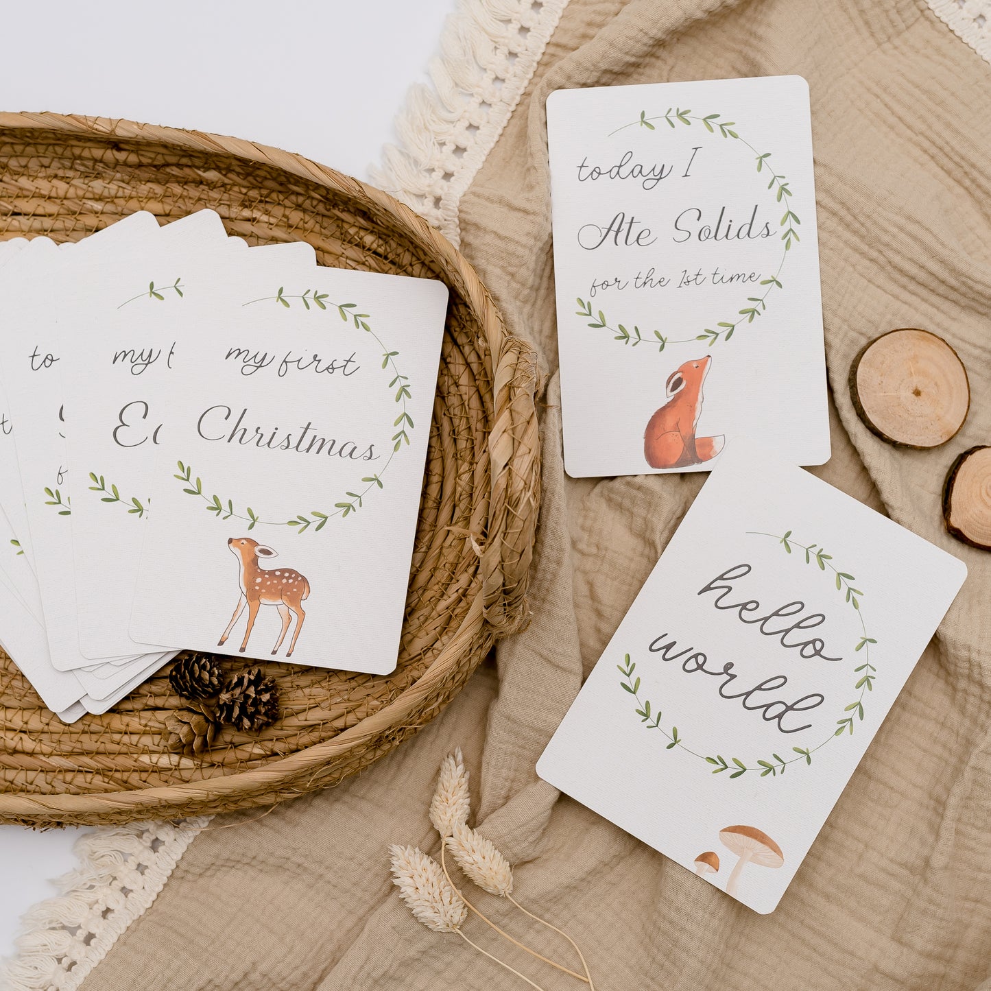 Milestone Cards - Woodland Miss Ali's