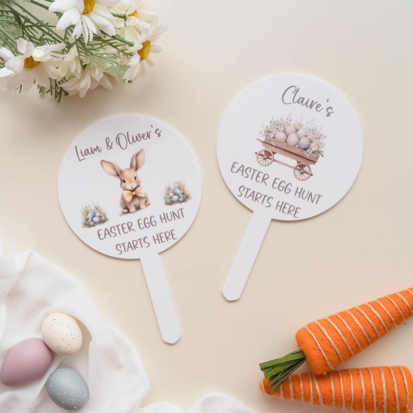 Easter Egg Hunt Garden Sign personal xmas Miss Ali's