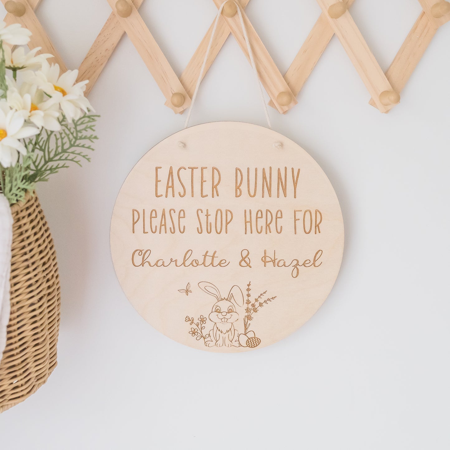 Easter Bunny Please Stop Here personal xmas Miss Ali's