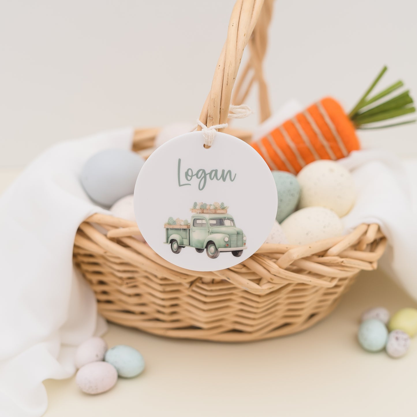 Easter Basket Tag - Truck personal xmas Miss Ali's