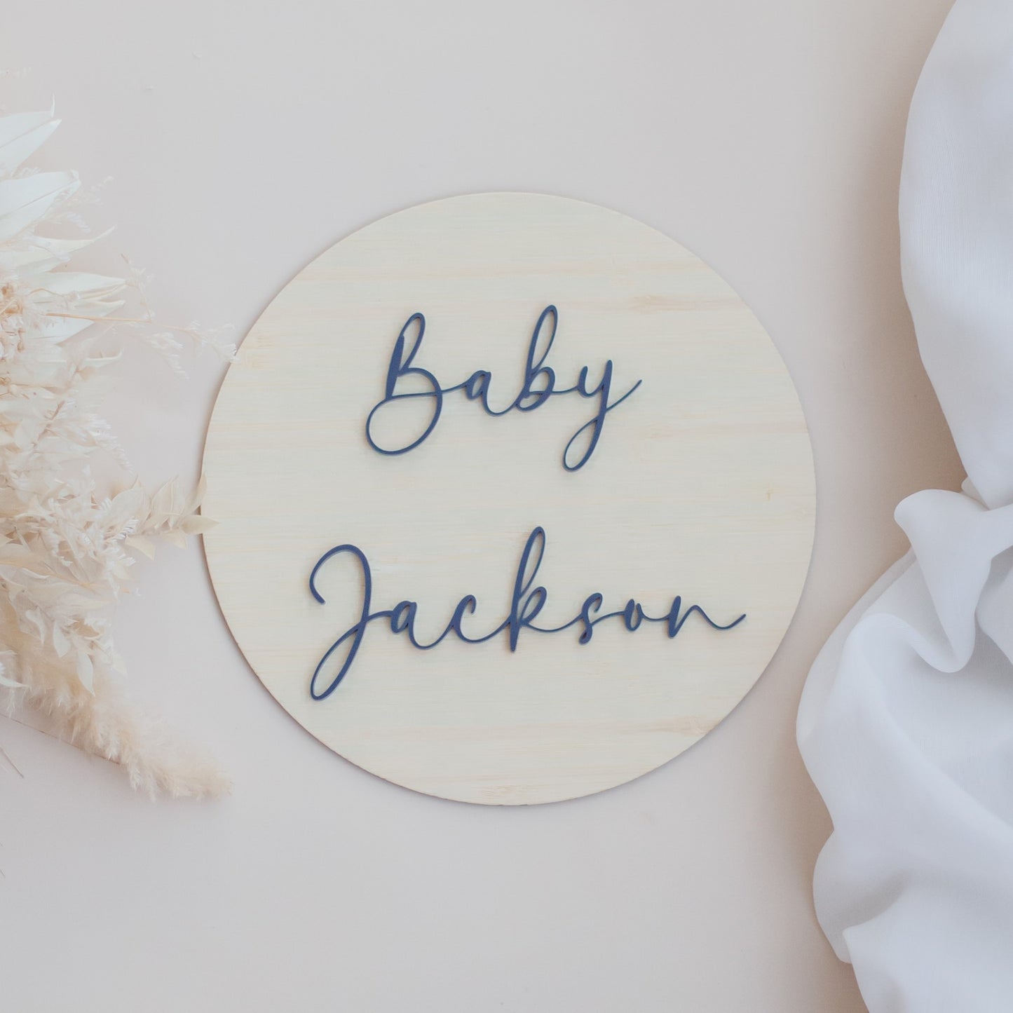Pregnancy Announcement Wooden Plaque - Bamboo Signature Bamboo Signature Miss Ali's