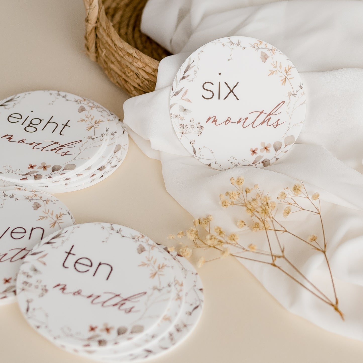 Baby Milestone Discs - Spring Blossom Miss Ali's
