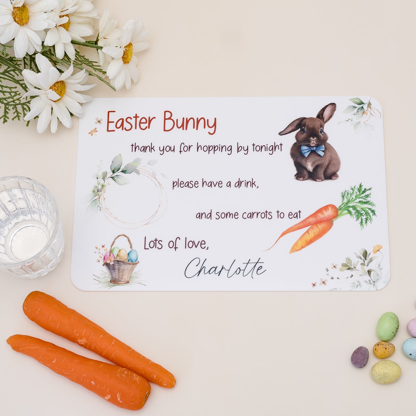 Easter Bunny Treat Tray personal xmas Miss Ali's