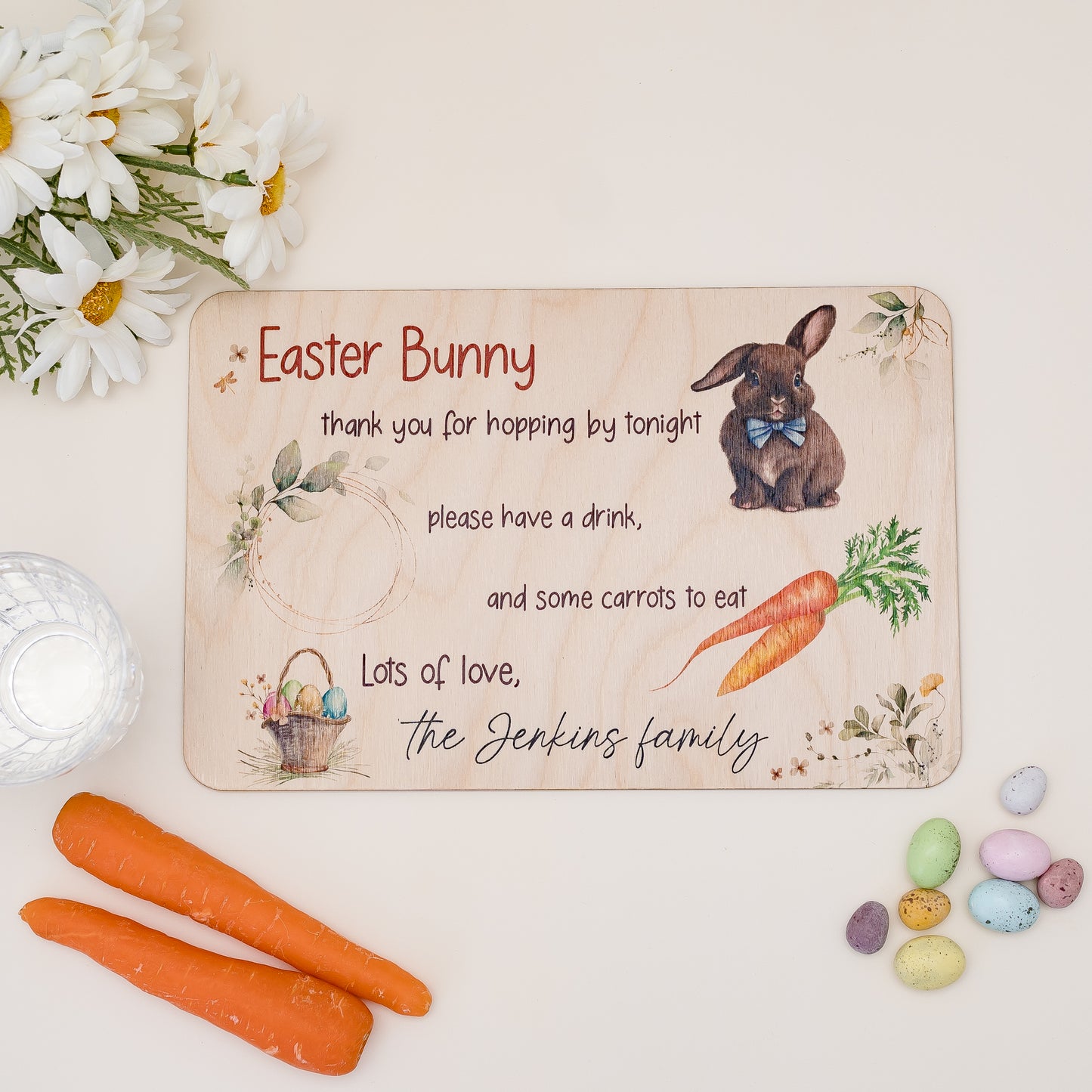 Easter Bunny Treat Tray personal xmas Miss Ali's