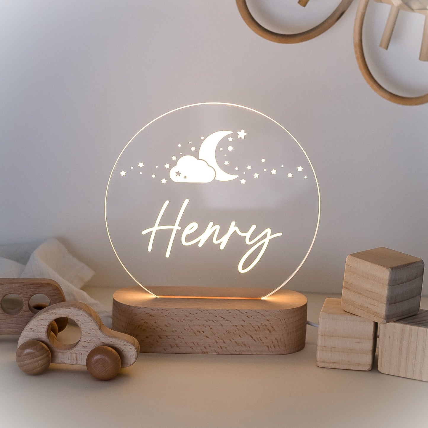 Personalised Night Light - Round Miss Ali's