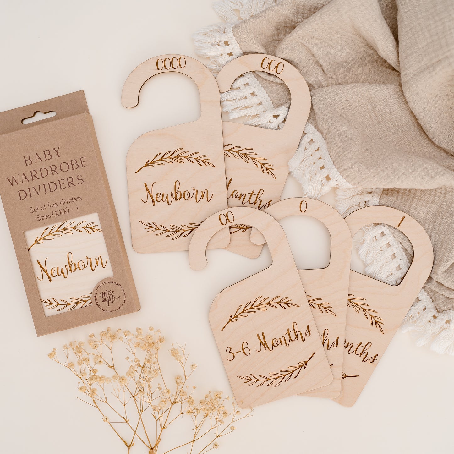 Wardrobe Dividers - Leaf Miss Ali's