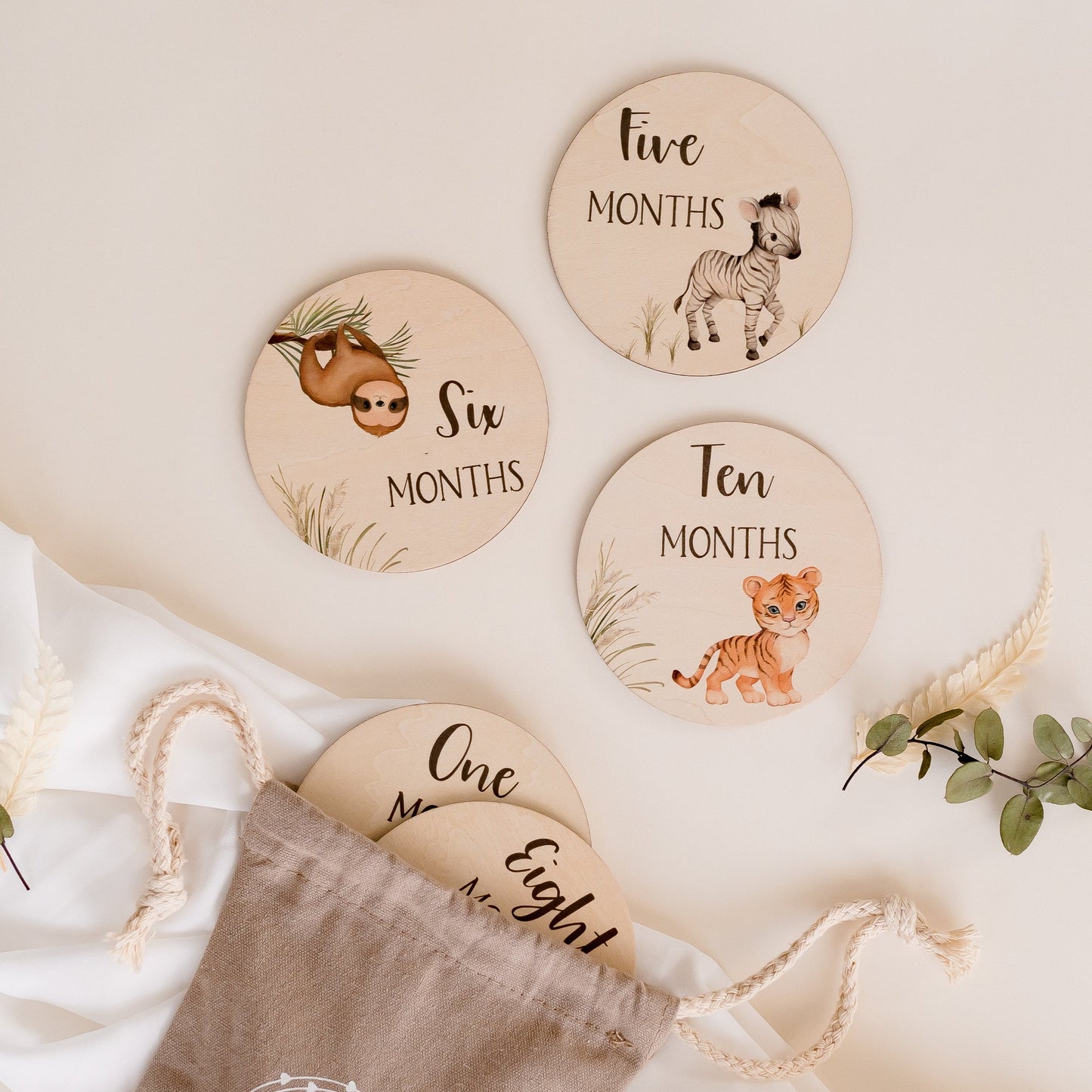 Baby Milestone Discs - Baby Animals Miss Ali's