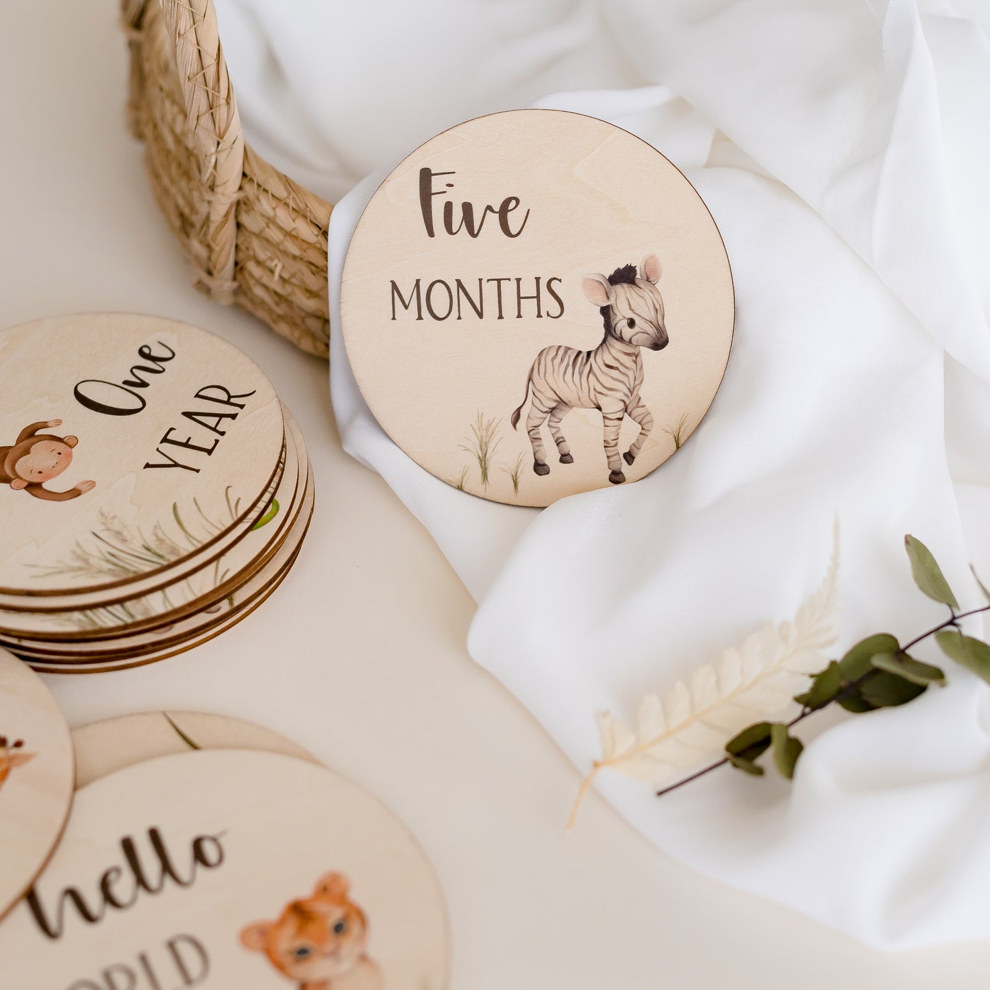 Baby Milestone Discs - Baby Animals Miss Ali's