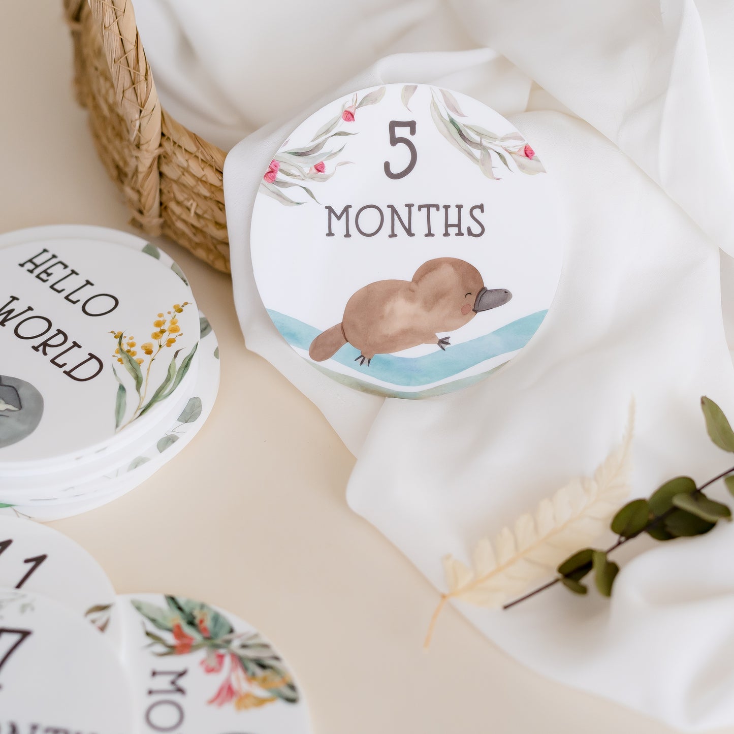 Baby Milestone Discs - Australian Animals Miss Ali's