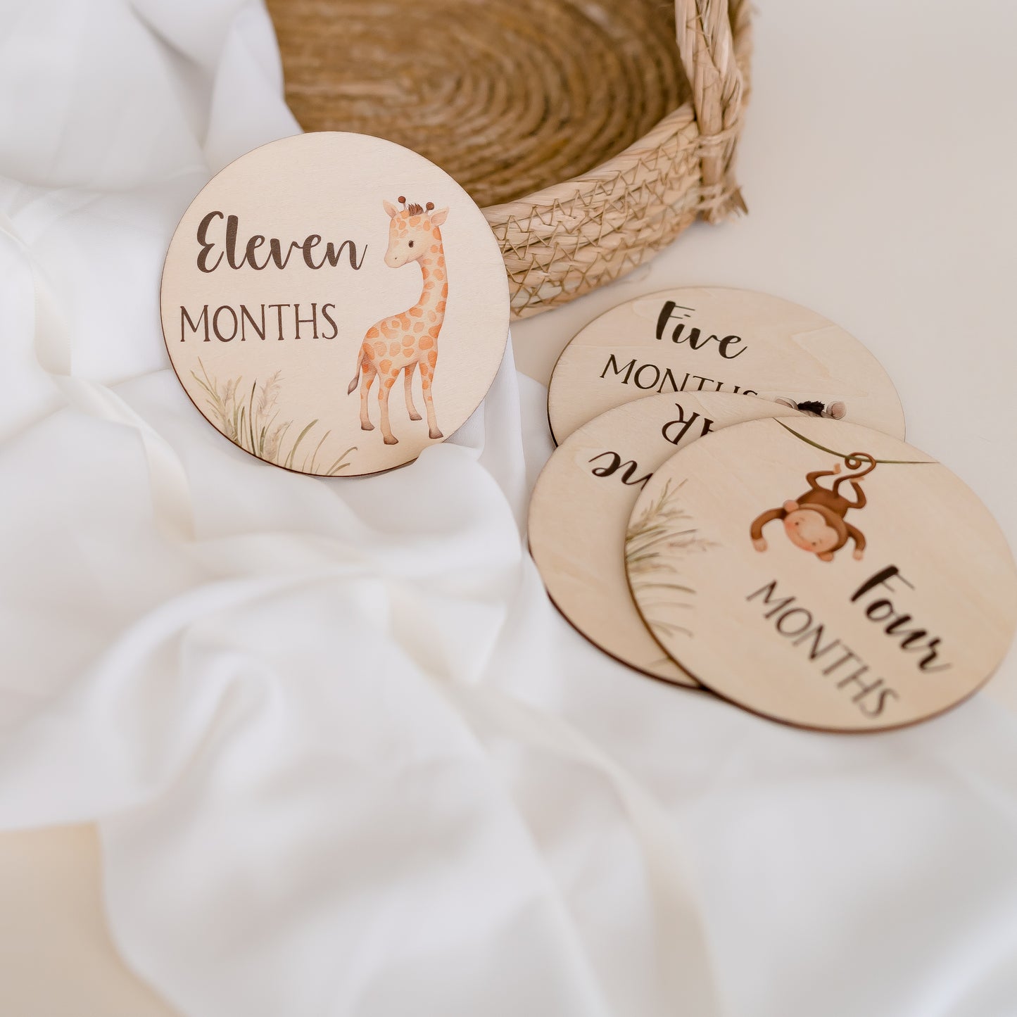 Baby Milestone Discs - Baby Animals Miss Ali's
