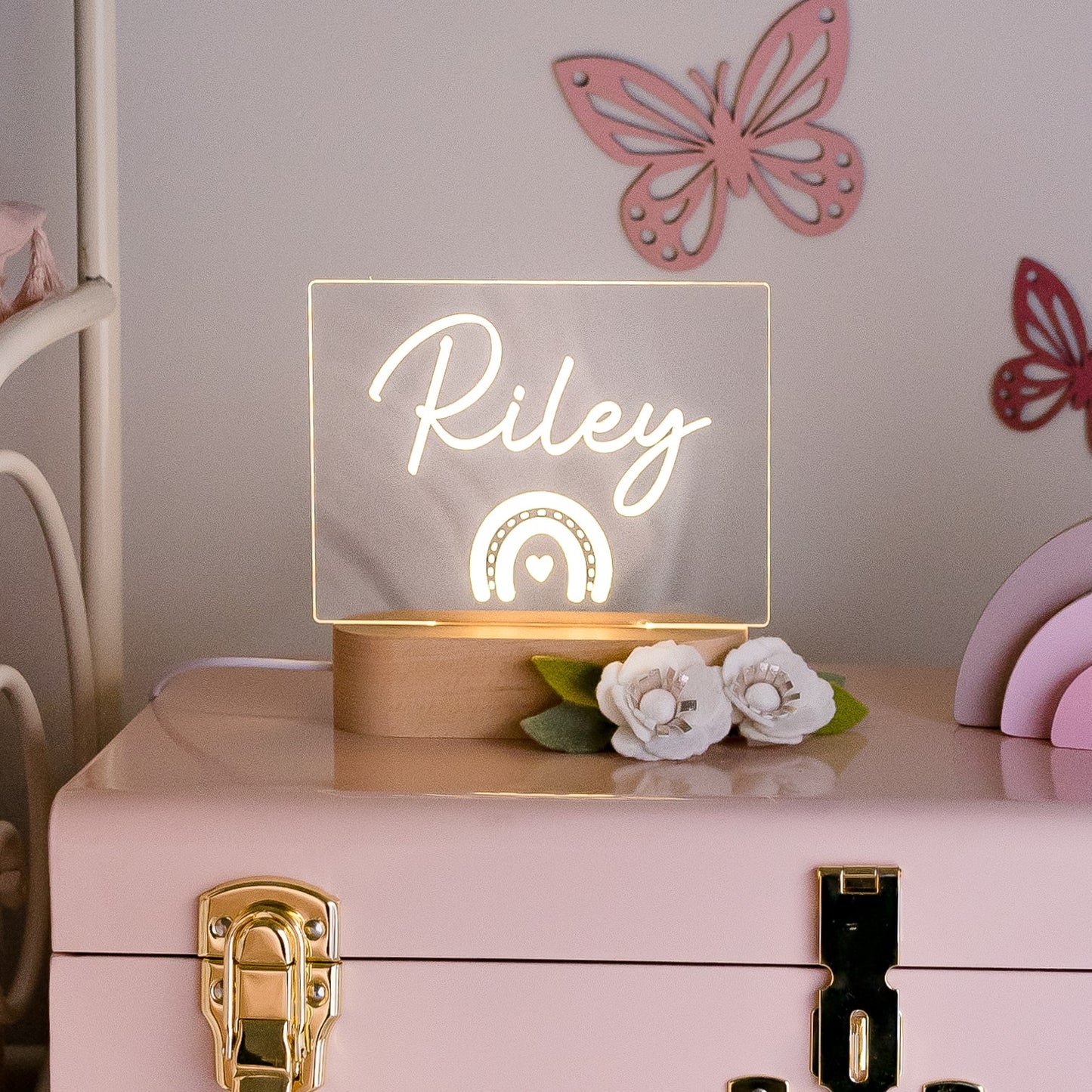 Personalised Night Light - Rectangle Miss Ali's