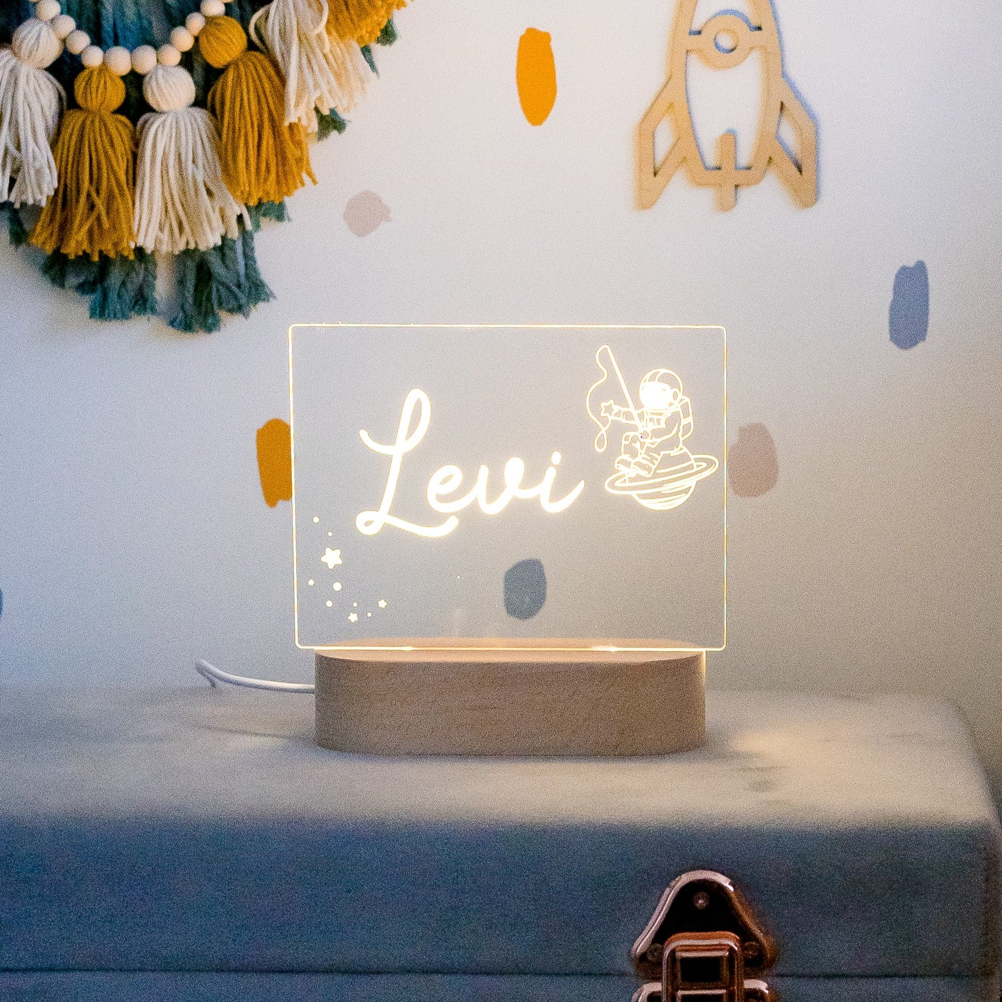 Personalised Night Light - Rectangle Miss Ali's