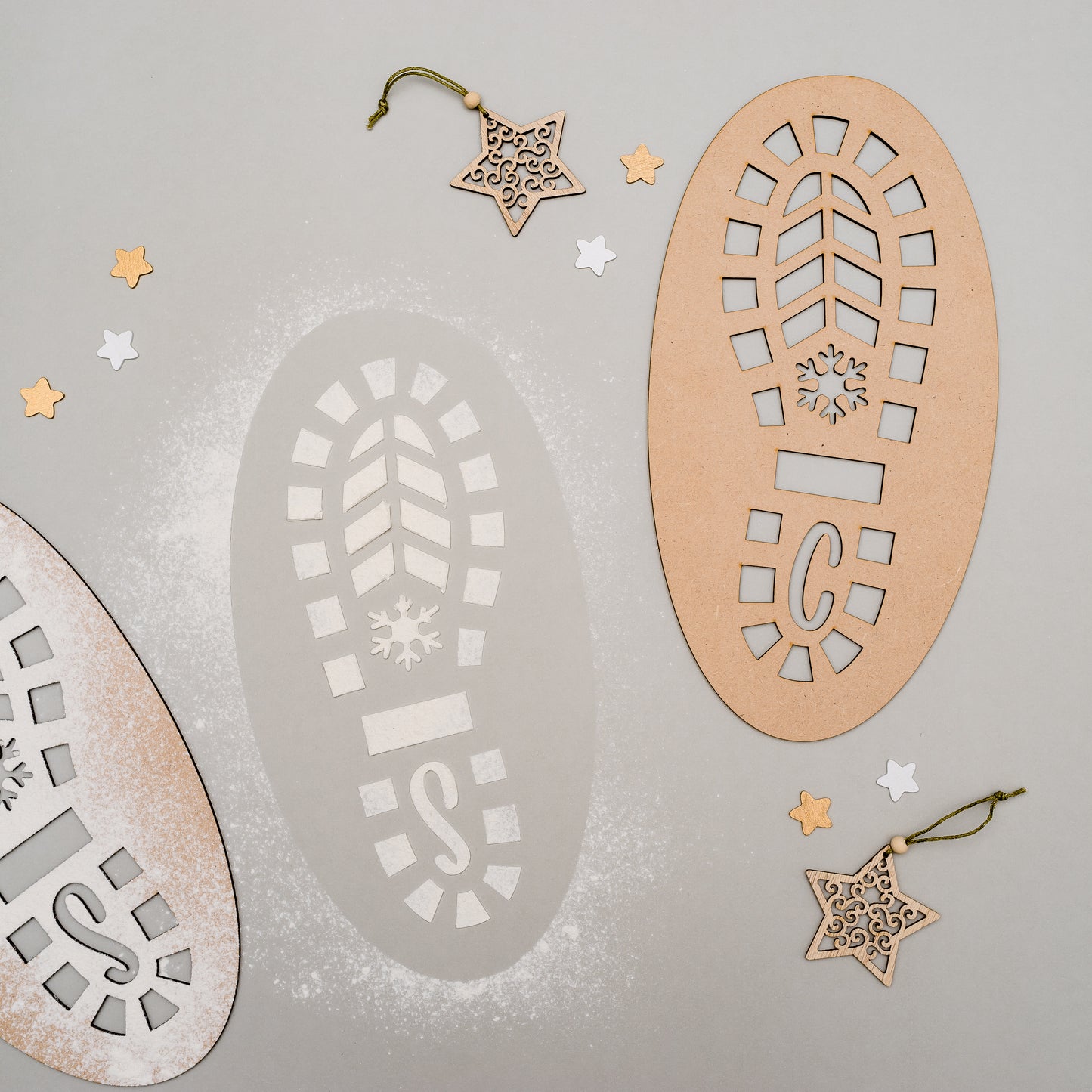 Santa's Footprint Stencil Miss Ali's