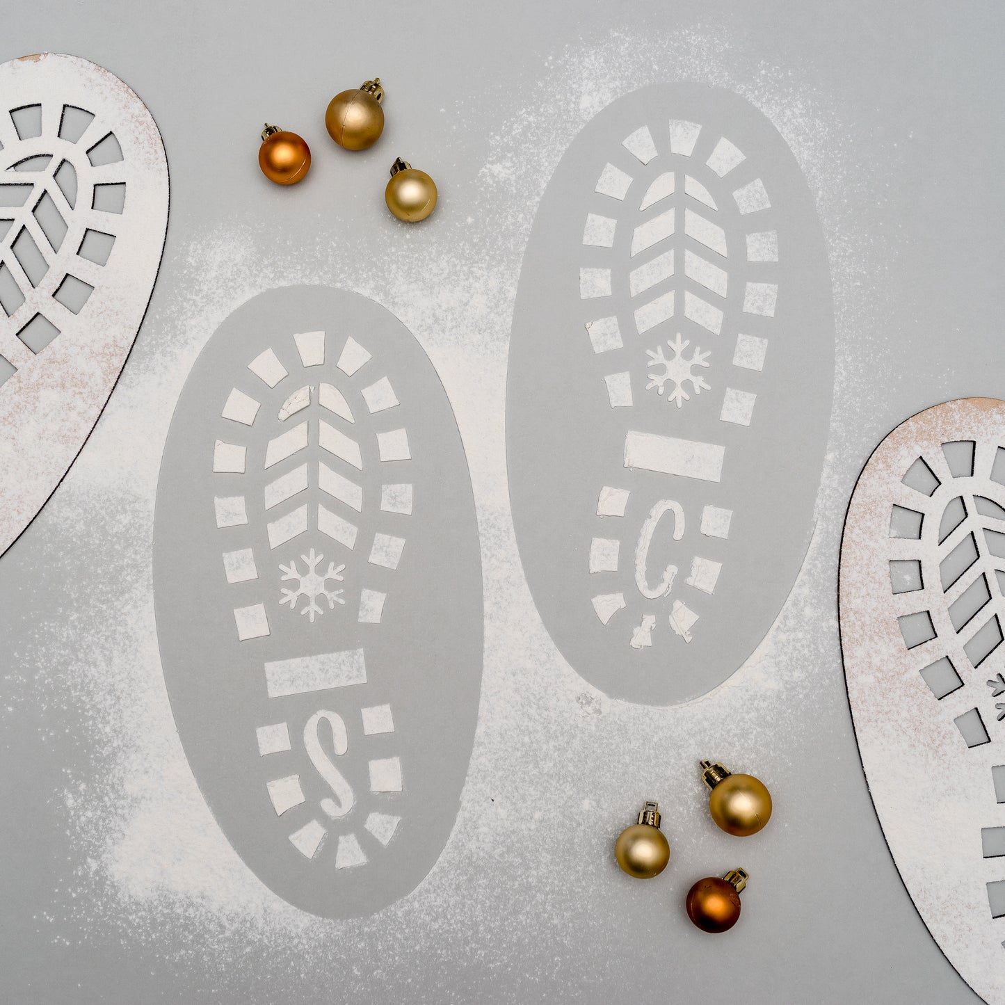 Santa's Footprint Stencil Miss Ali's