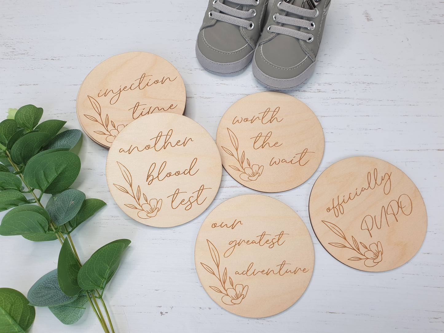 IVF Milestone Wooden Discs Miss Ali's
