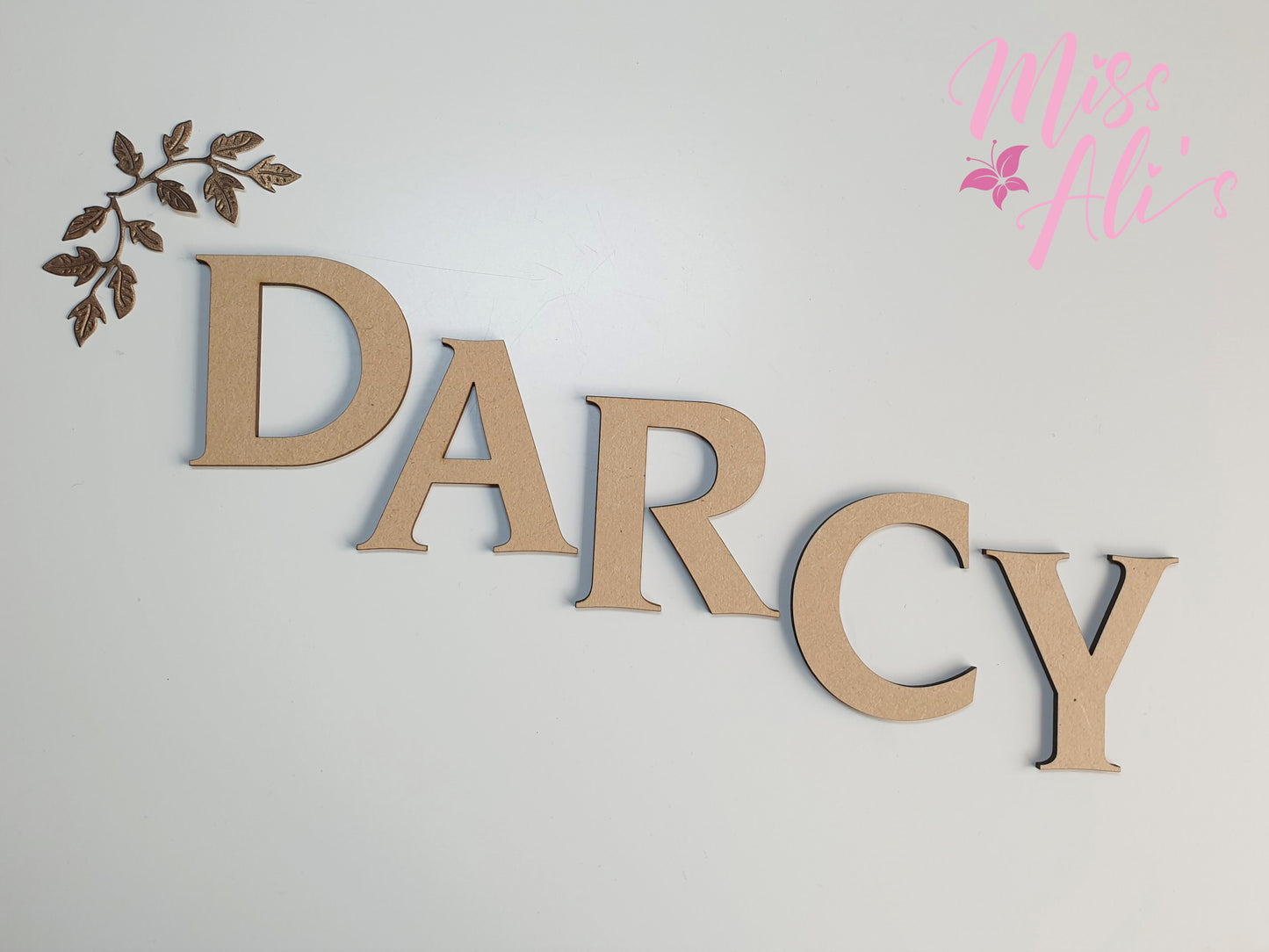 MDF Wooden Individual Letters - NOVA Font MDF letter Miss Ali's
