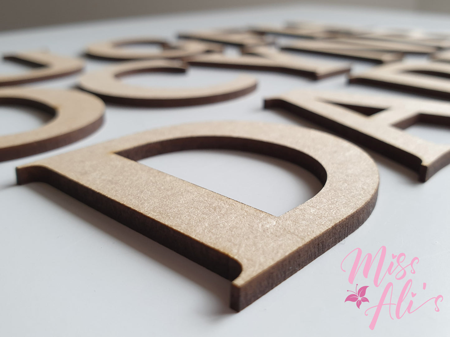 MDF Wooden Individual Letters - NOVA Font MDF letter Miss Ali's