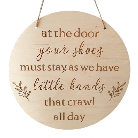 Shoes Off Please Wooden Plaque Miss Ali's