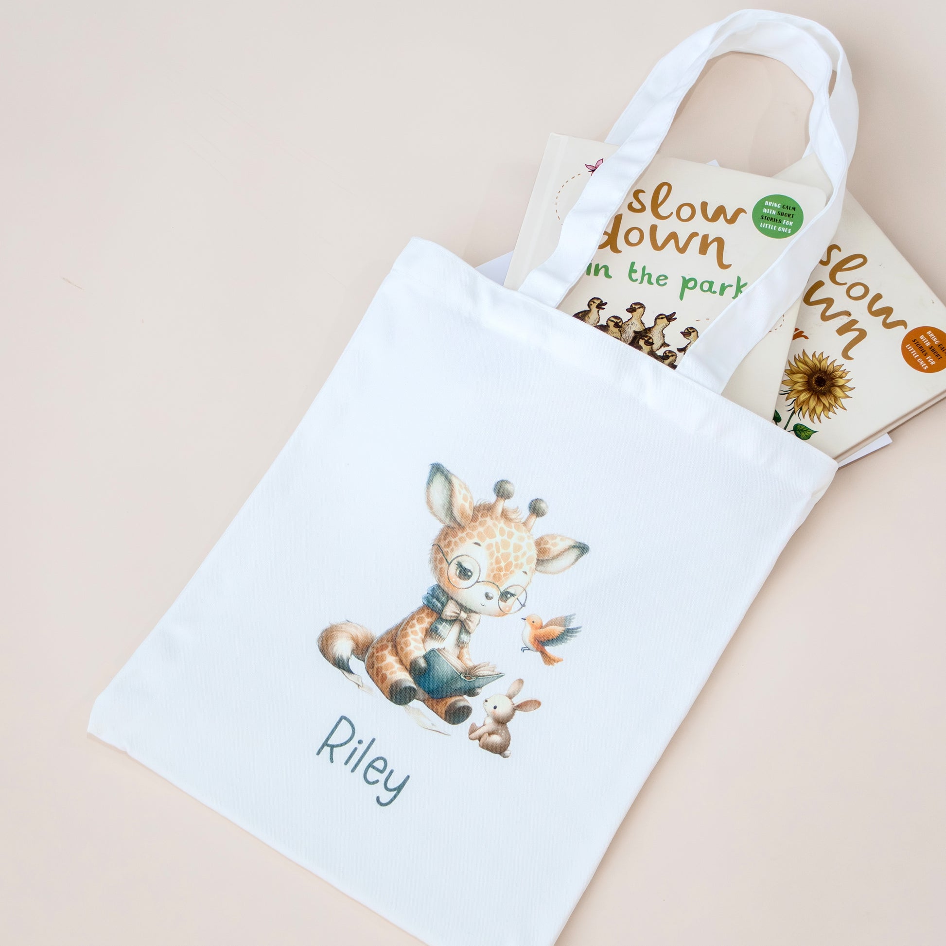 Personalised Library Bags Name Miss Ali's