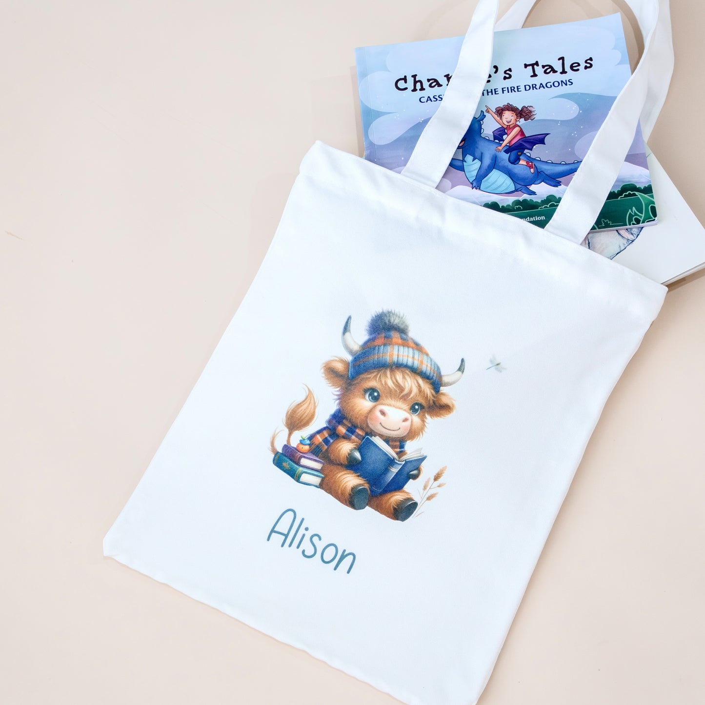 Personalised Library Bags Name Miss Ali's