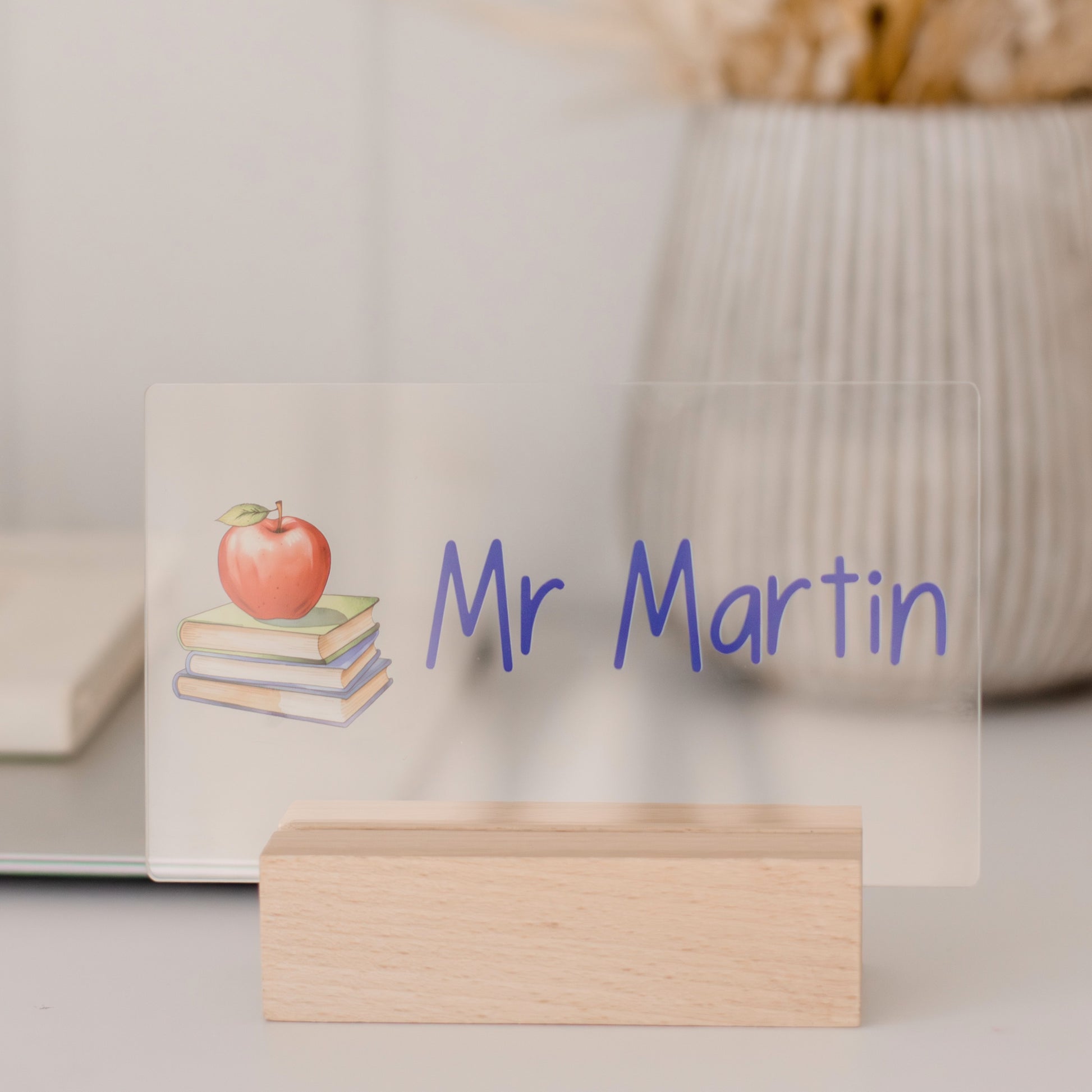 Personalised Desk Name Sign teacher name Miss Ali's