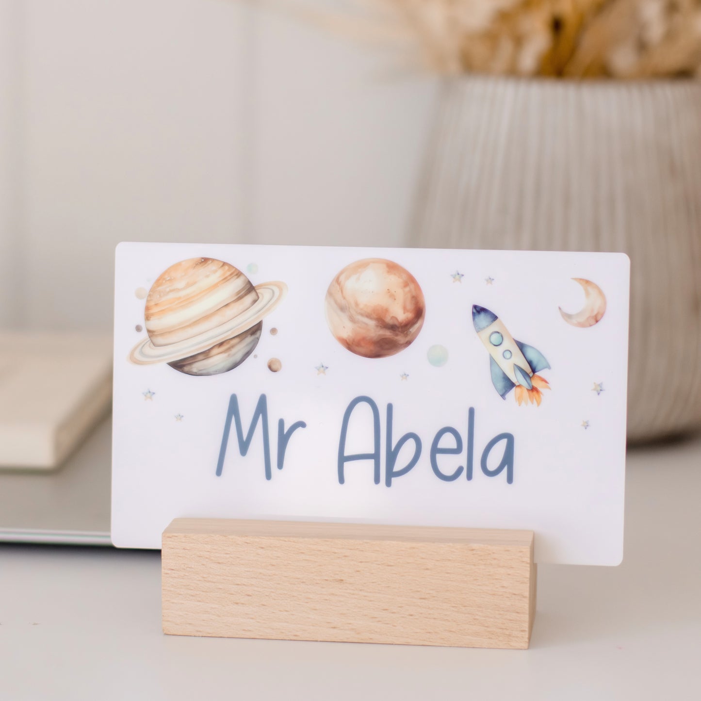 Personalised Desk Name Sign teacher name Miss Ali's