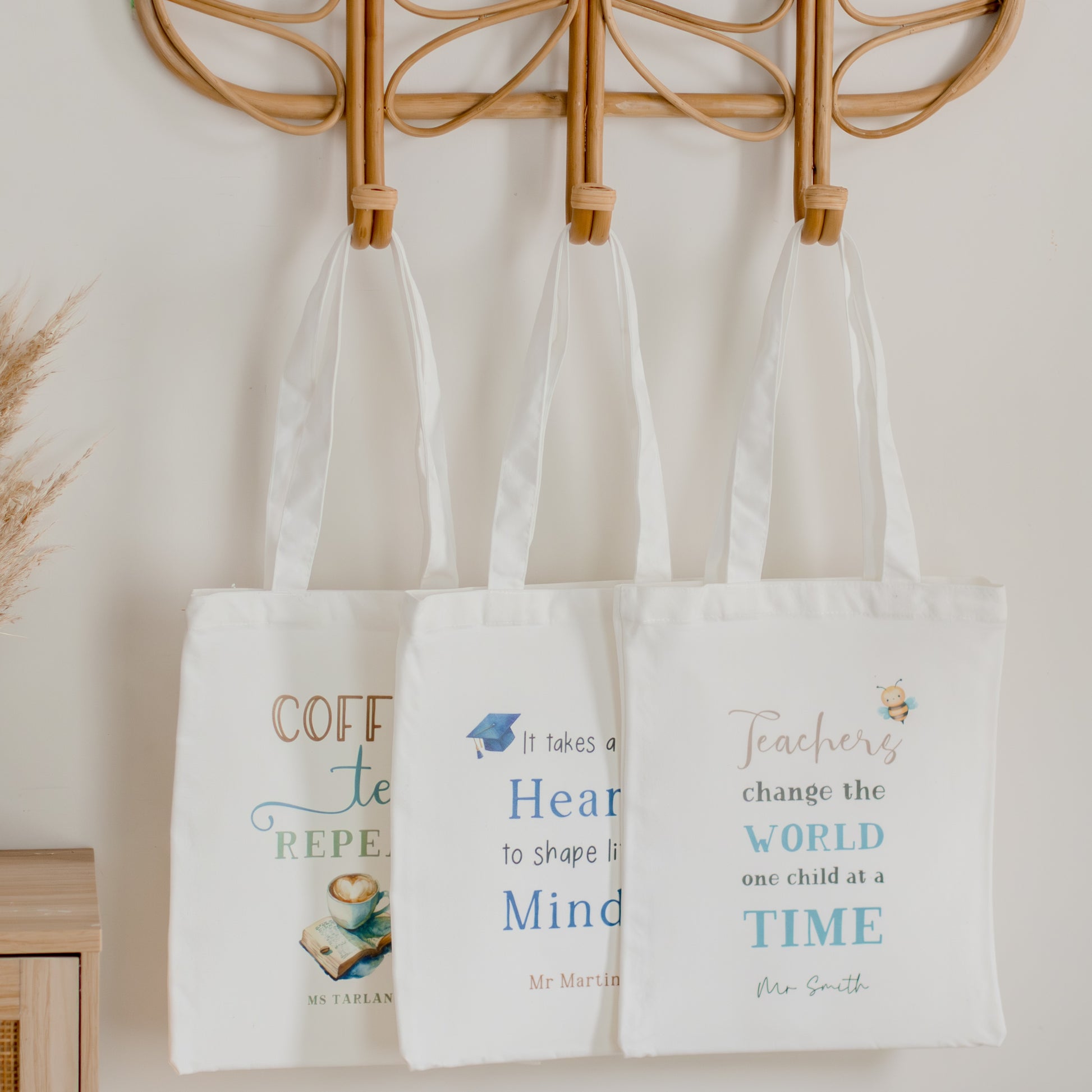 Personalised Teacher Tote Bag teacher name Miss Ali's