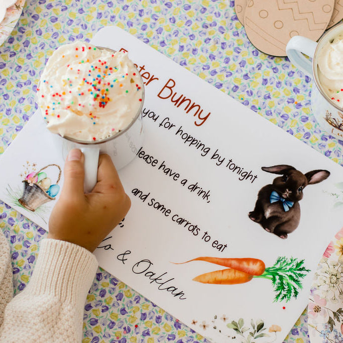 Easter Bunny Treat Tray personal xmas Miss Ali's
