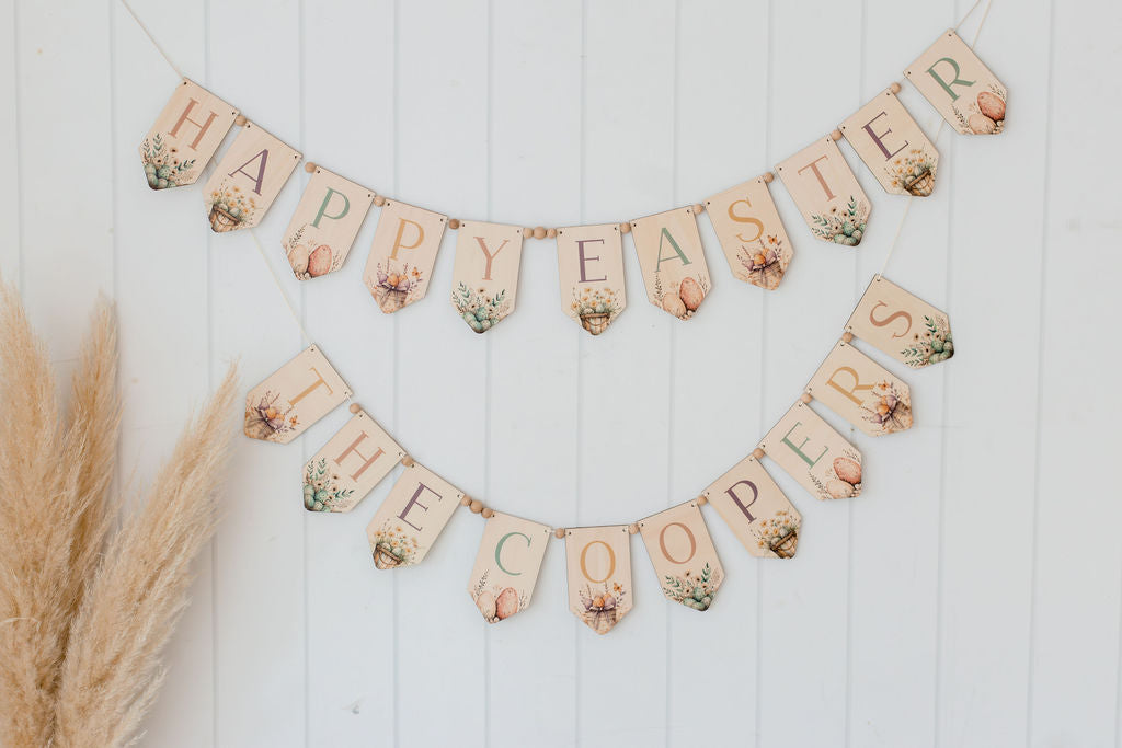 Wooden Easter Bunting bunting Miss Ali's