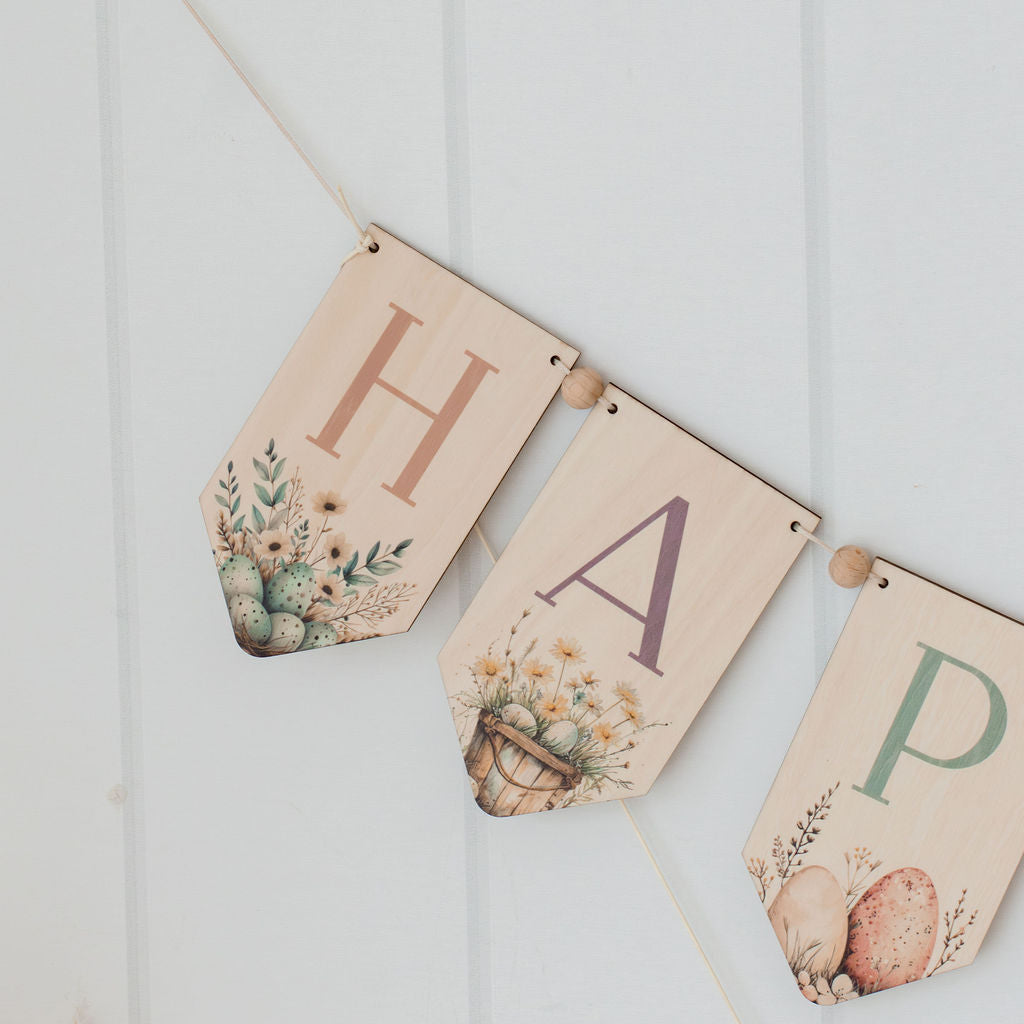 Wooden Easter Bunting bunting Miss Ali's