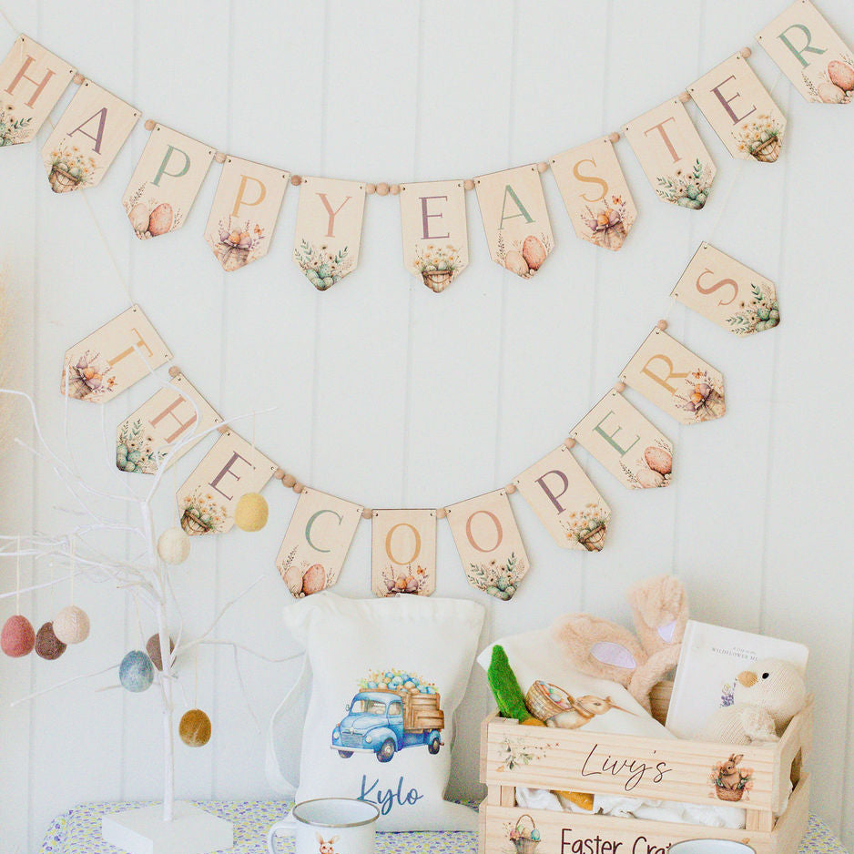 Wooden Easter Bunting bunting Miss Ali's