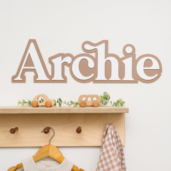 3D Name Sign - Editorial 3D name sign Miss Ali's   